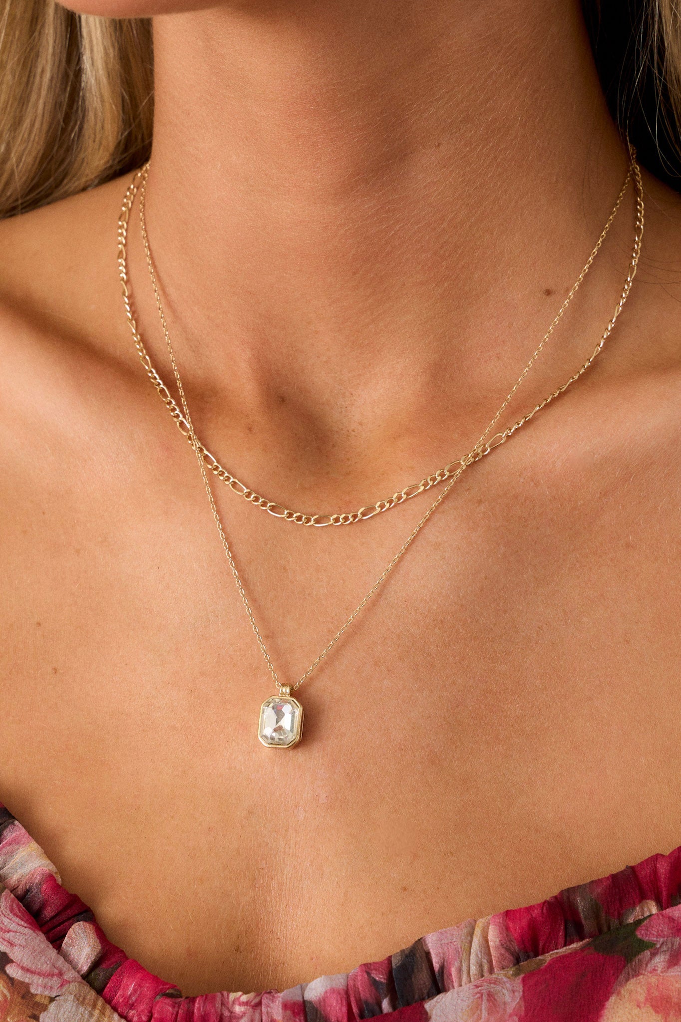 Take Me With You Gold Layered Chain Necklace
