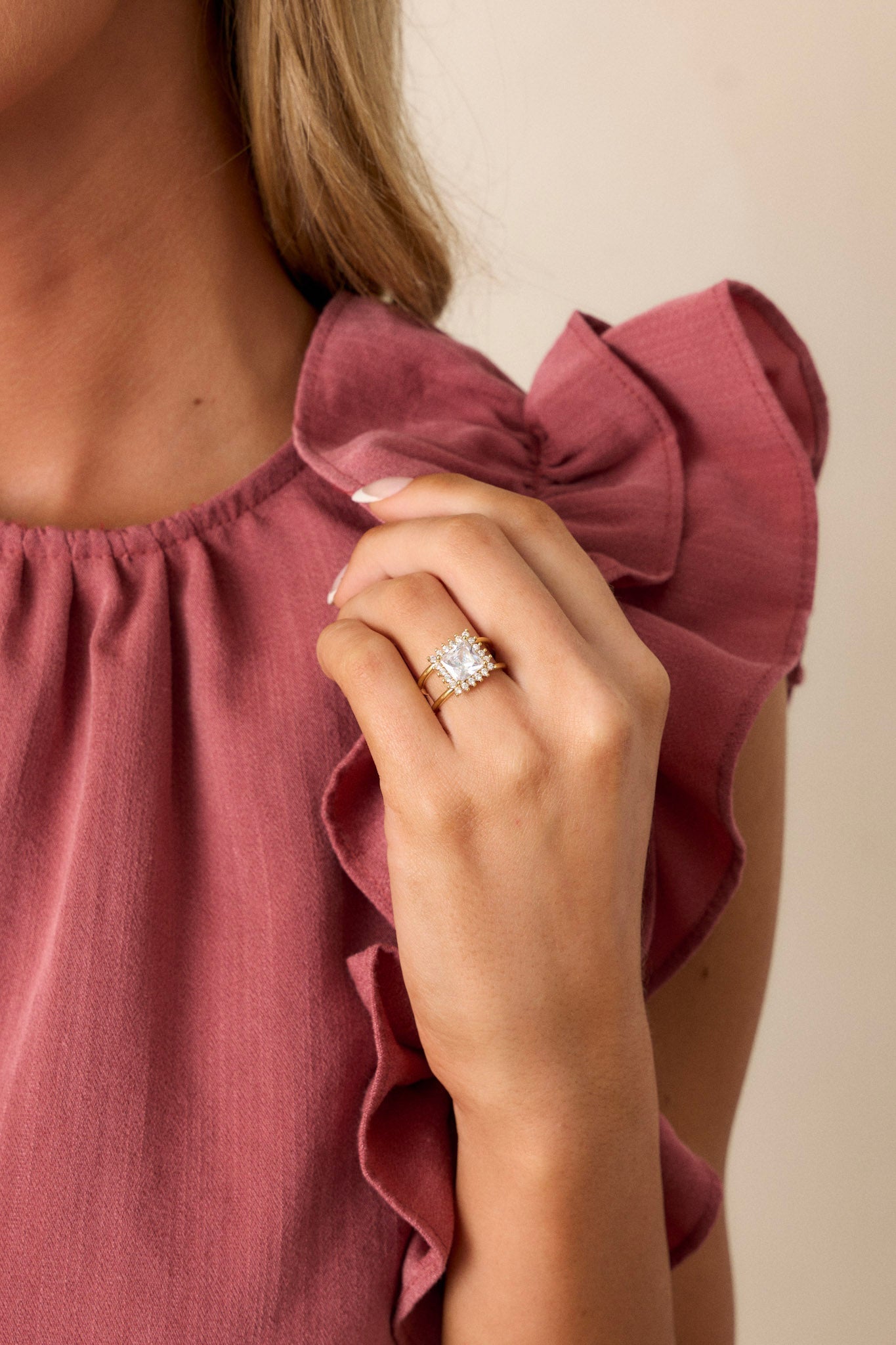 Leave It To Chance Gold Statement Ring