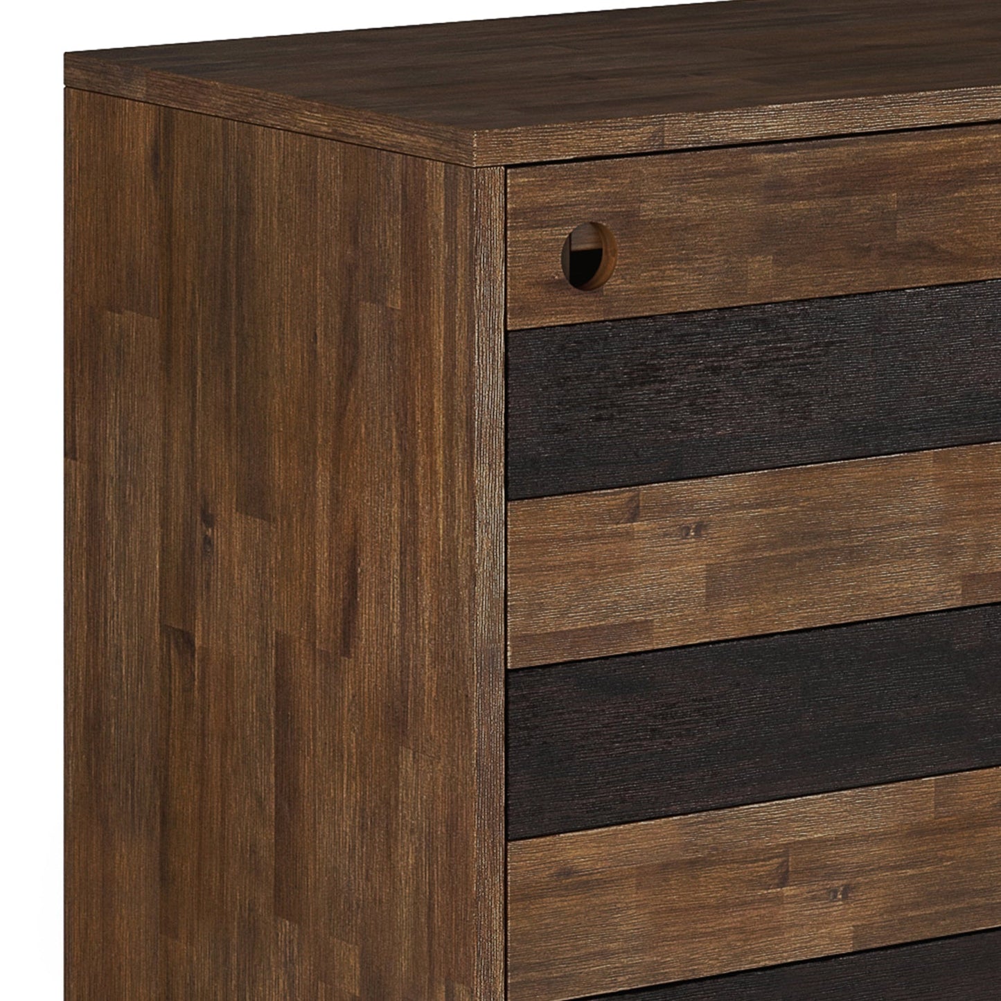 Storage Cabinet with Sliding Doors and 3 Drawers