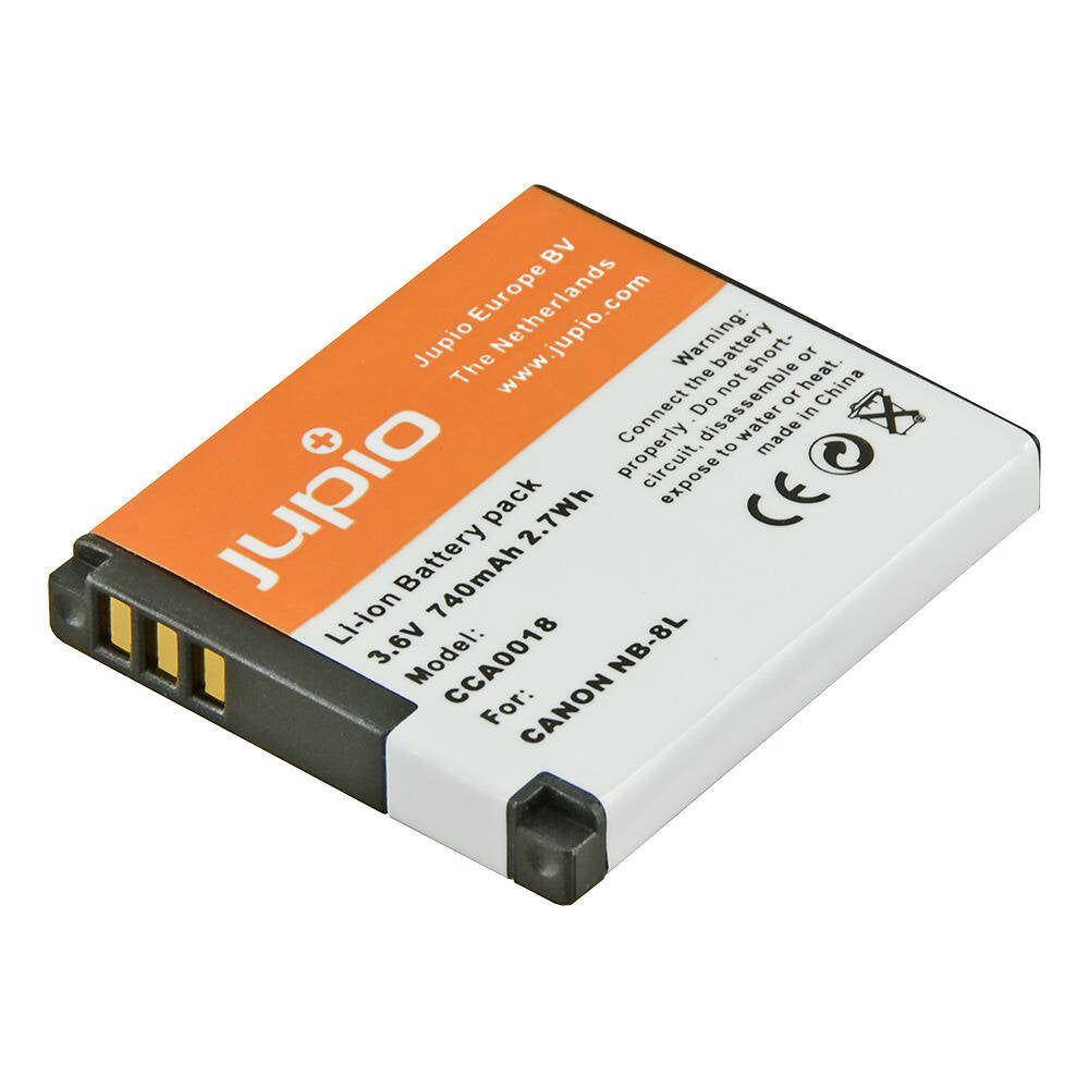 Jupio Li-Ion 3.6V 740mAh Rechargeable Battery For Canon NB-8L Camera