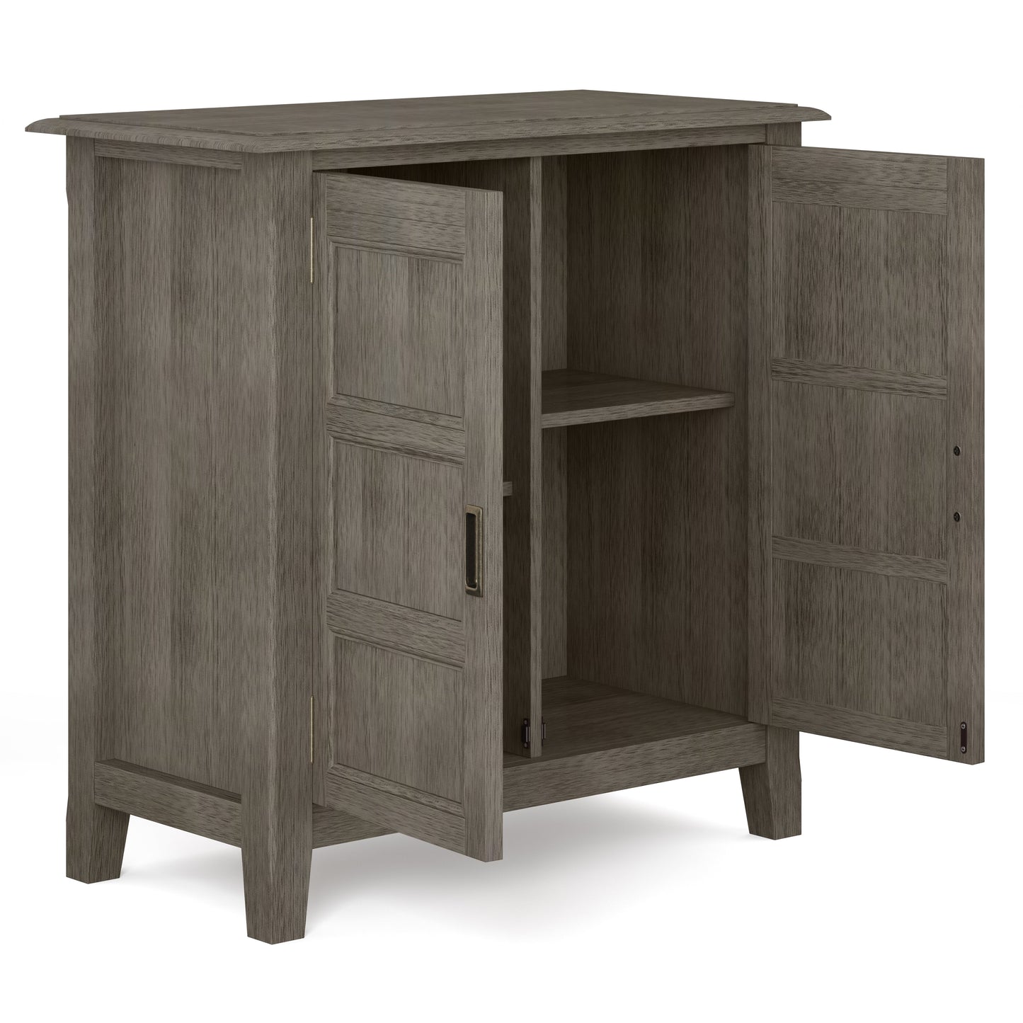 Fracture Storage Cabinet with 2 Doors and Tapered Legs