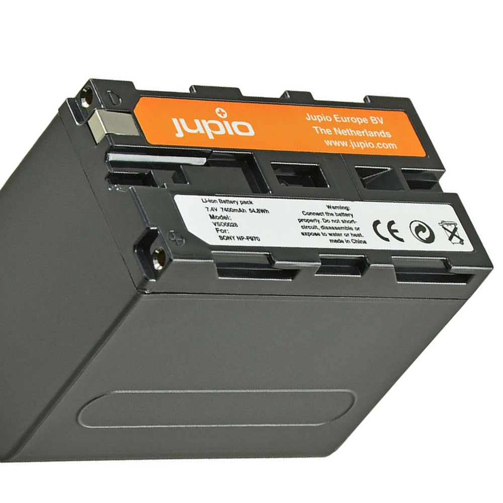 Jupio Li-Ion 7.4V 7400mAh Rechargeable Battery For Sony NP-F970 Camera