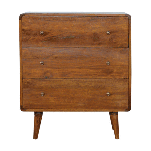 Solid Wood Chest with 3 Drawers