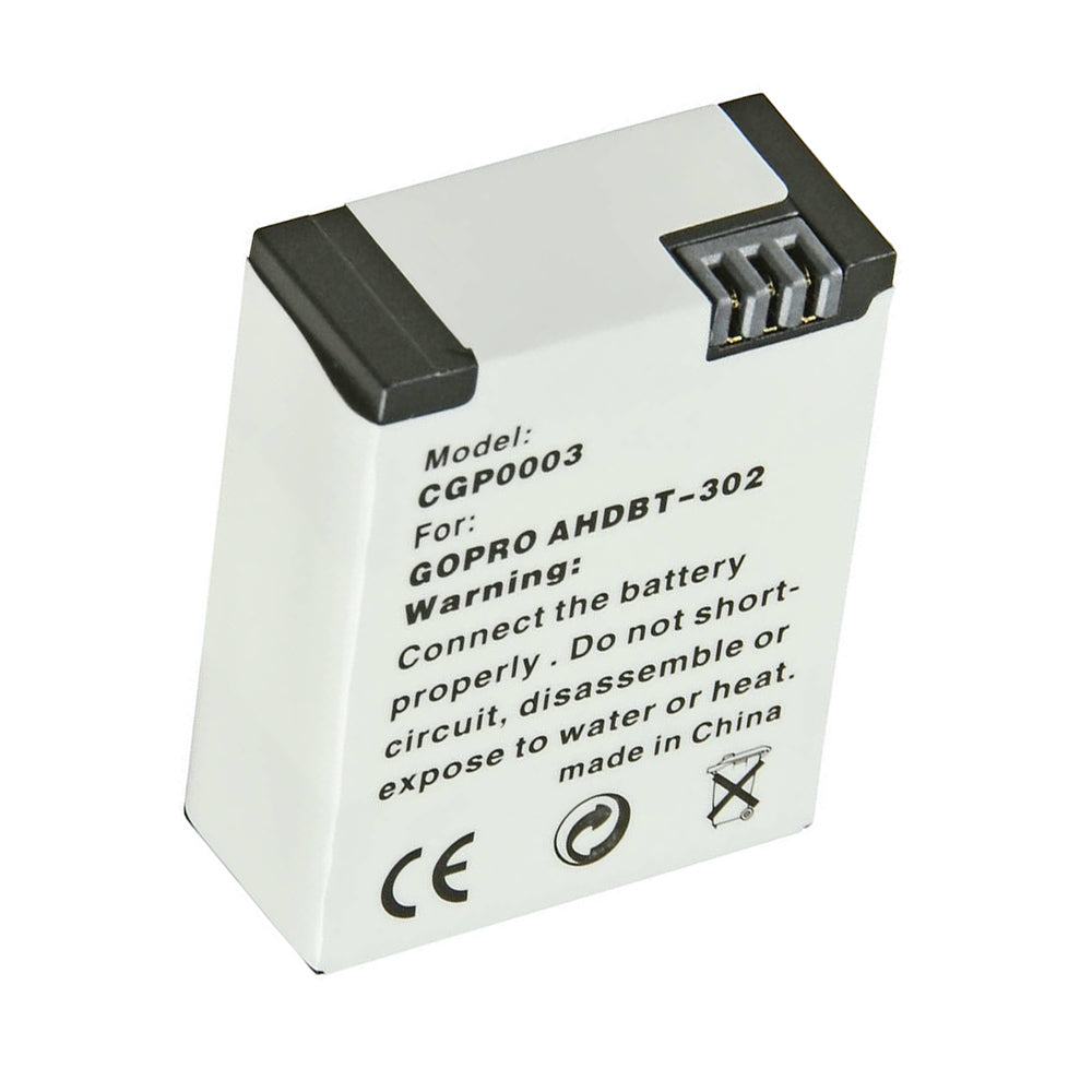 Jupio Li-Ion 3.7V 1200mAh Battery For GoPro Hero 3+ AHDBT-302 Camera