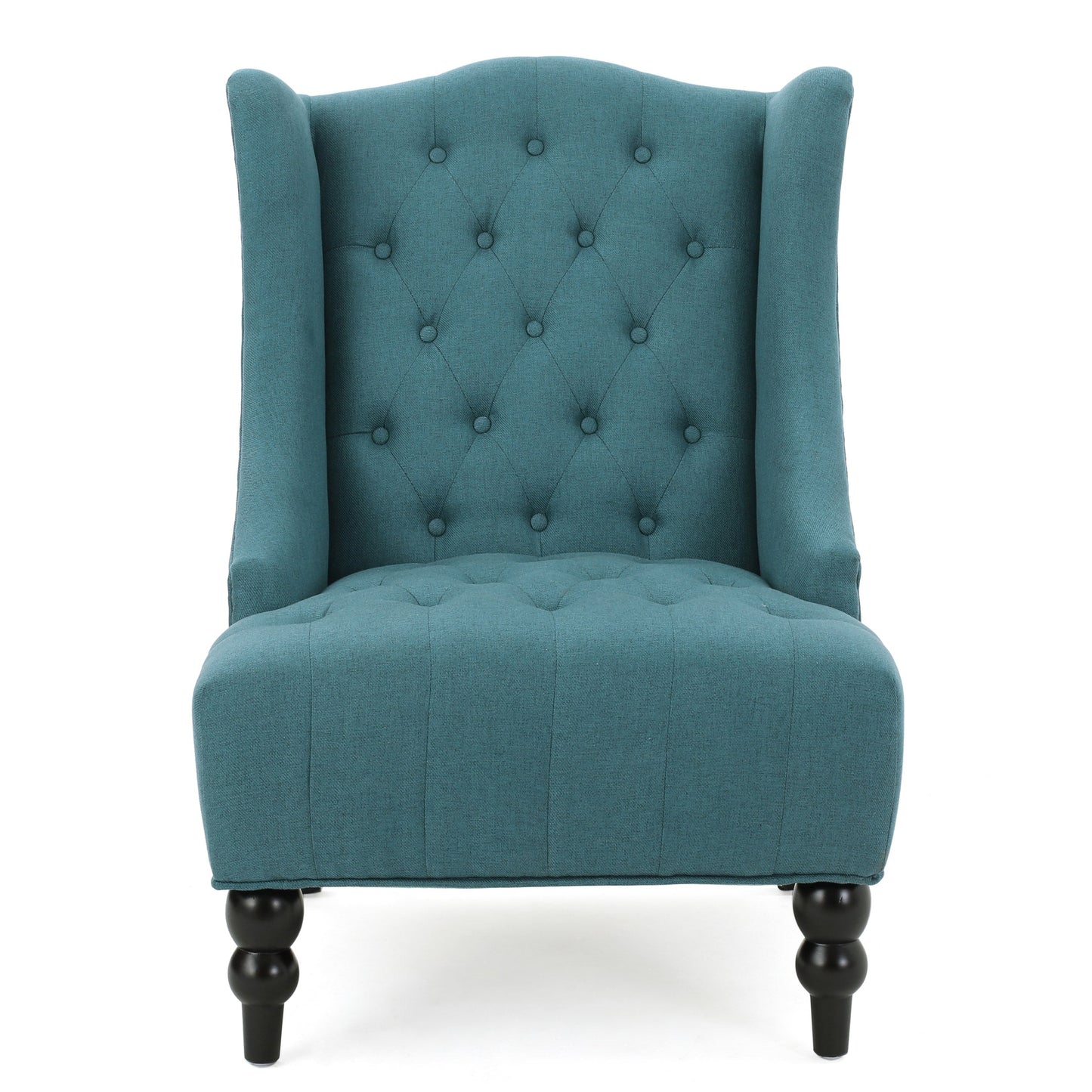 Dawned Upholstered Accent Chair with Button Tufting and Wing Back