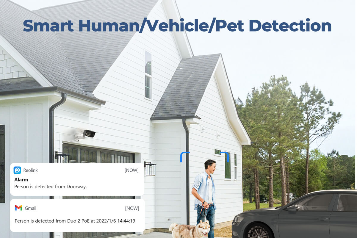 Reolink PoE Security Camera Outdoor System with Dual-Lens Duo 2 PoE