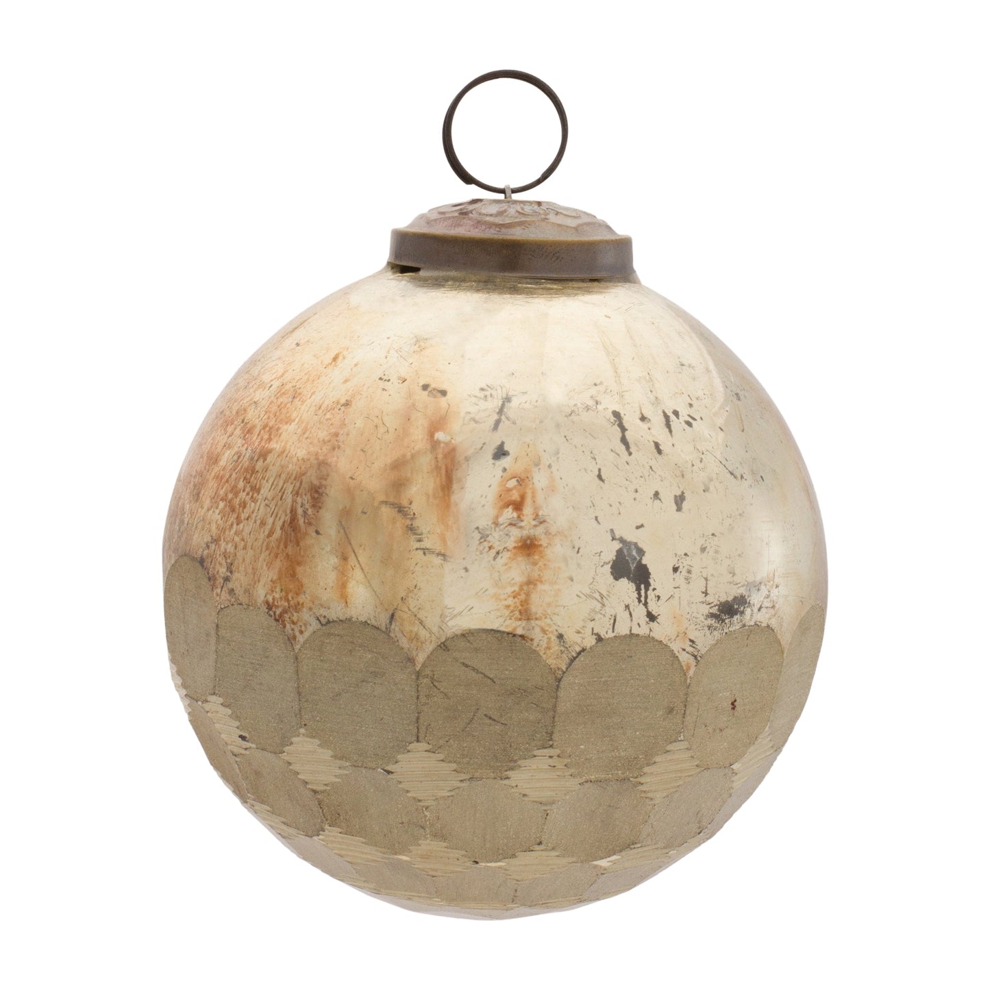 Distressed Glass Ornament, Set of 12