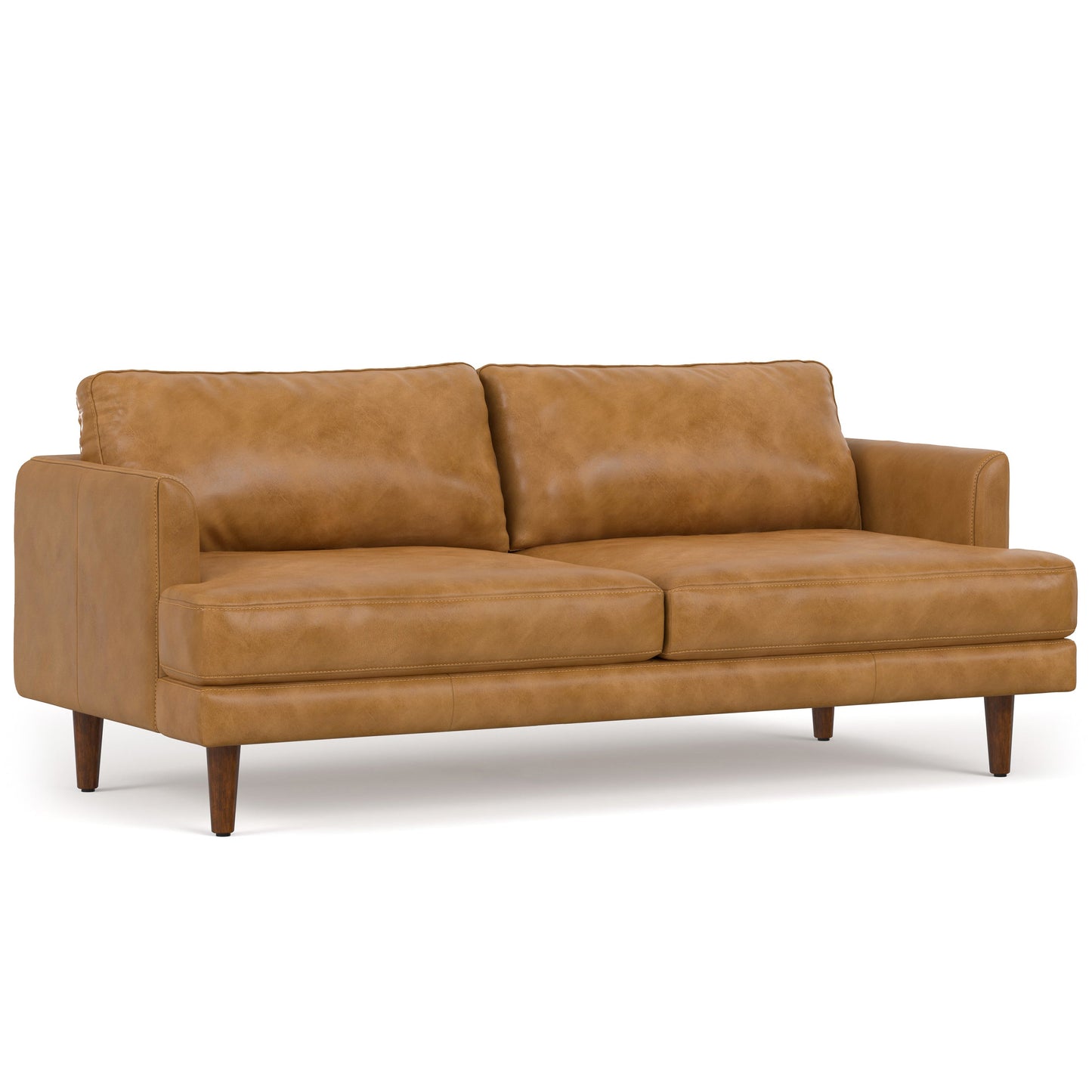 Melodia 76" Upholstered Sofa with Loose Back and Seat Cushion