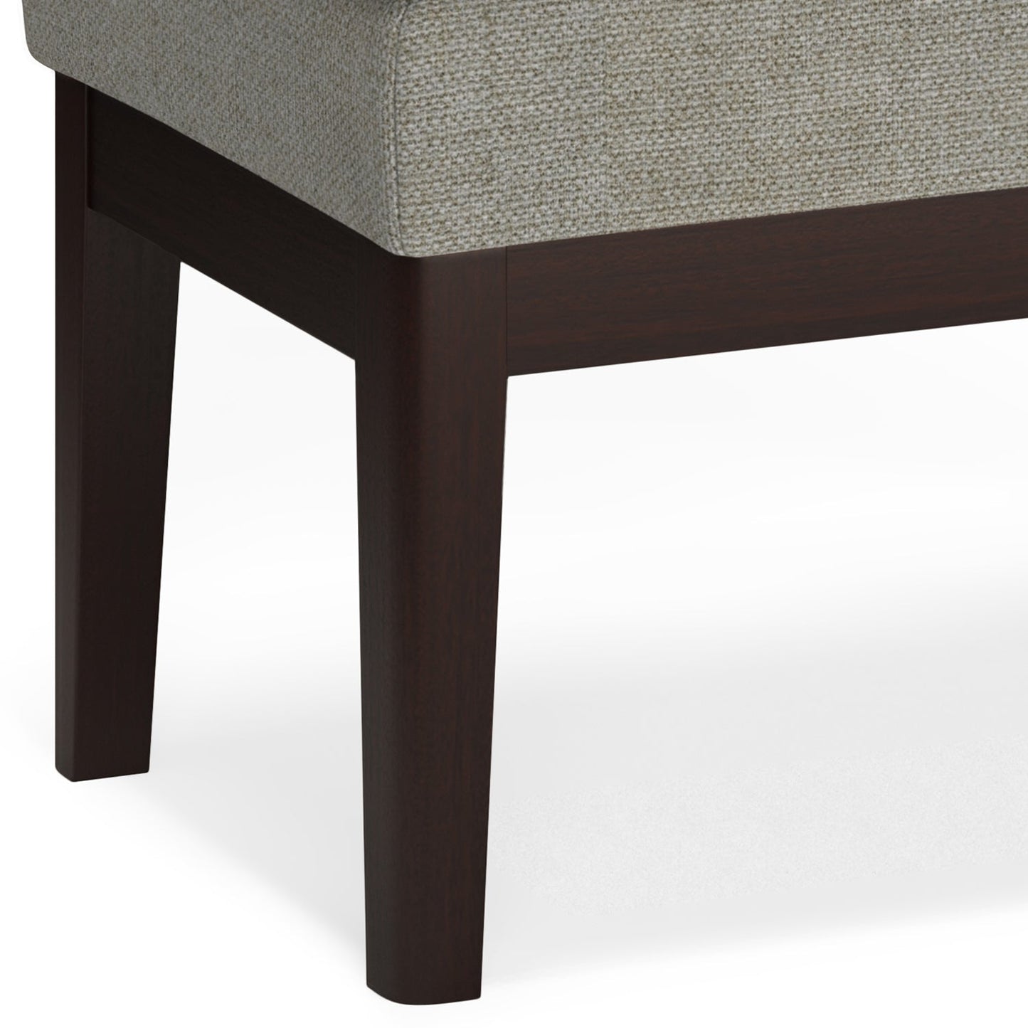 Veil 26.4" Ottoman Bench with Stitching Detail