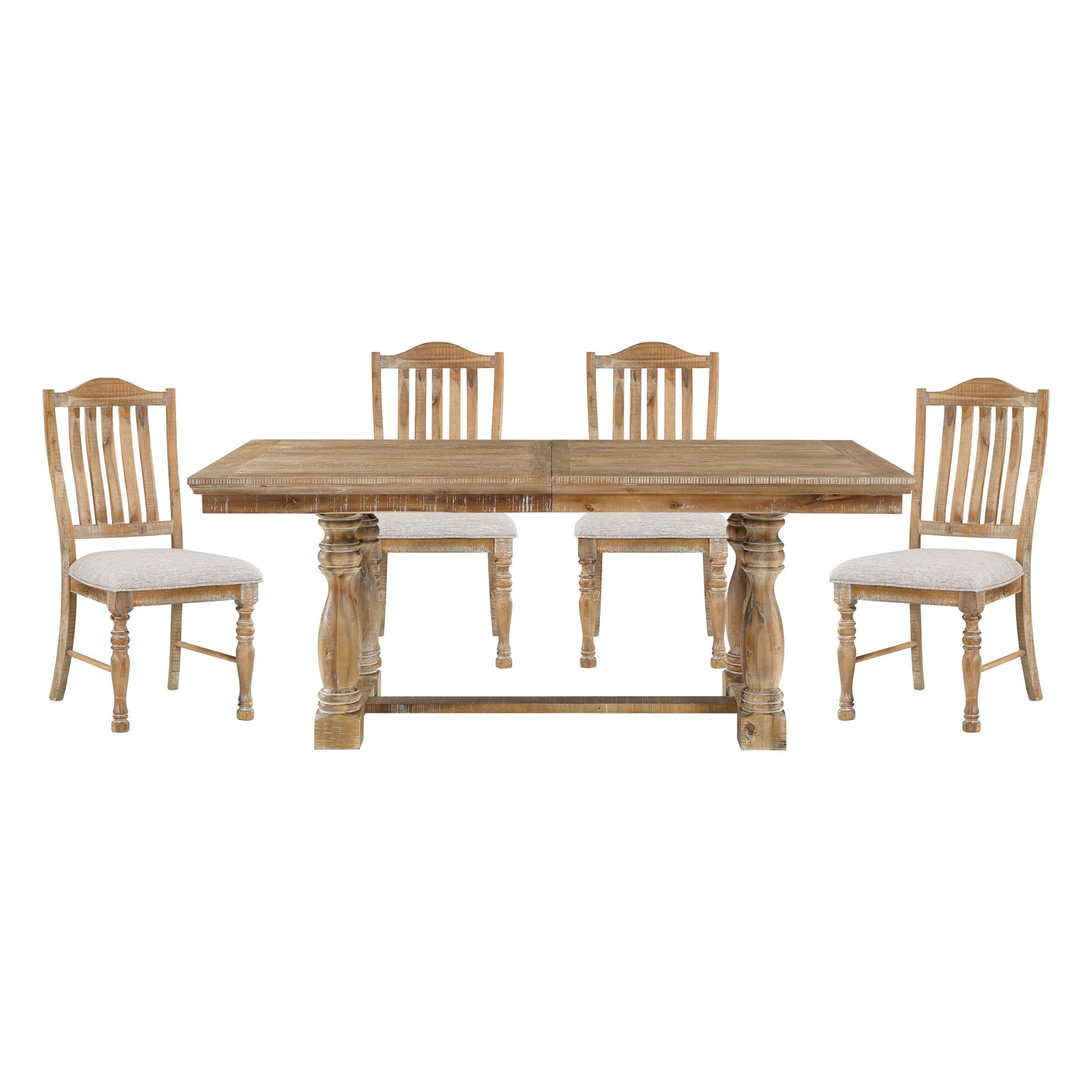 Eternal 5-Piece Dining Set with Extendable Table and 4 Side Chairs