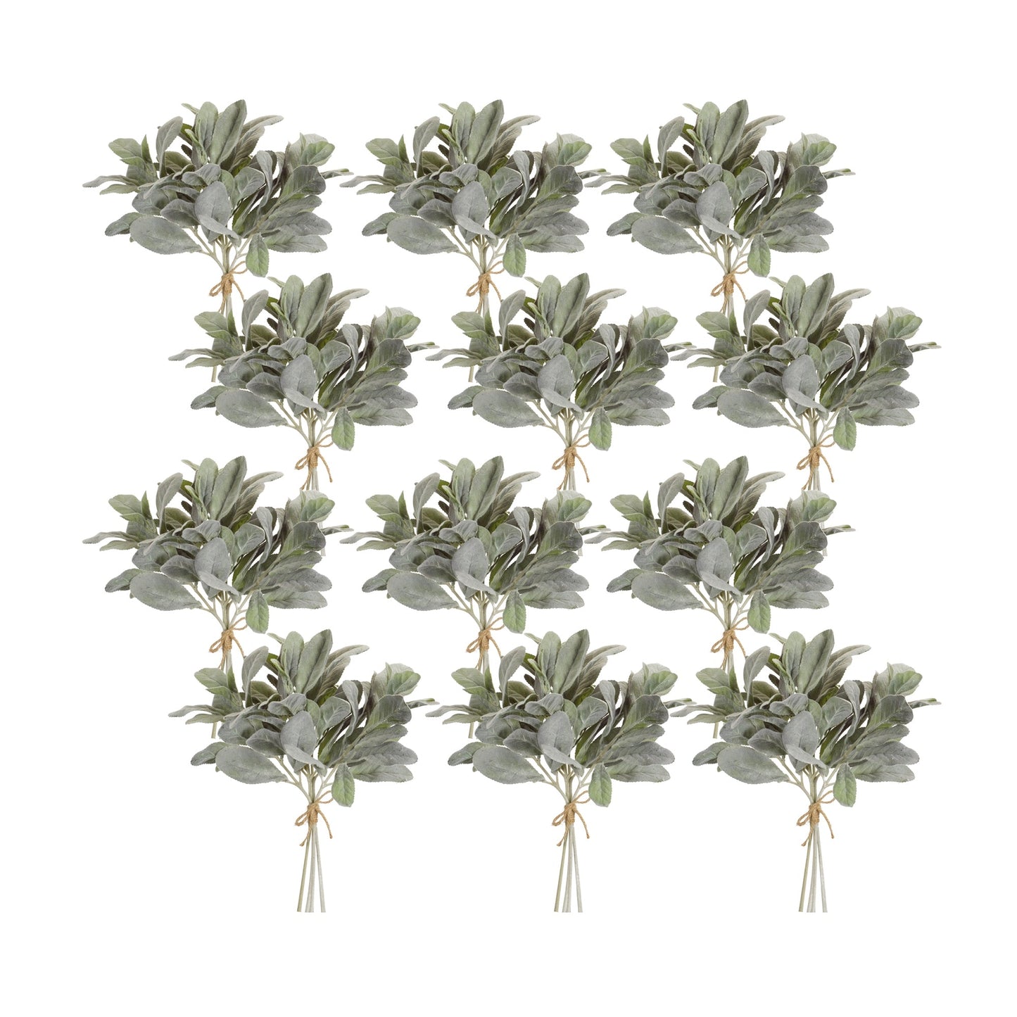 Flocked Lambs Ear Bundle, Set of 12
