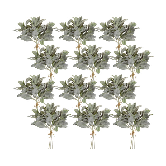 Flocked Lambs Ear Bundle, Set of 12