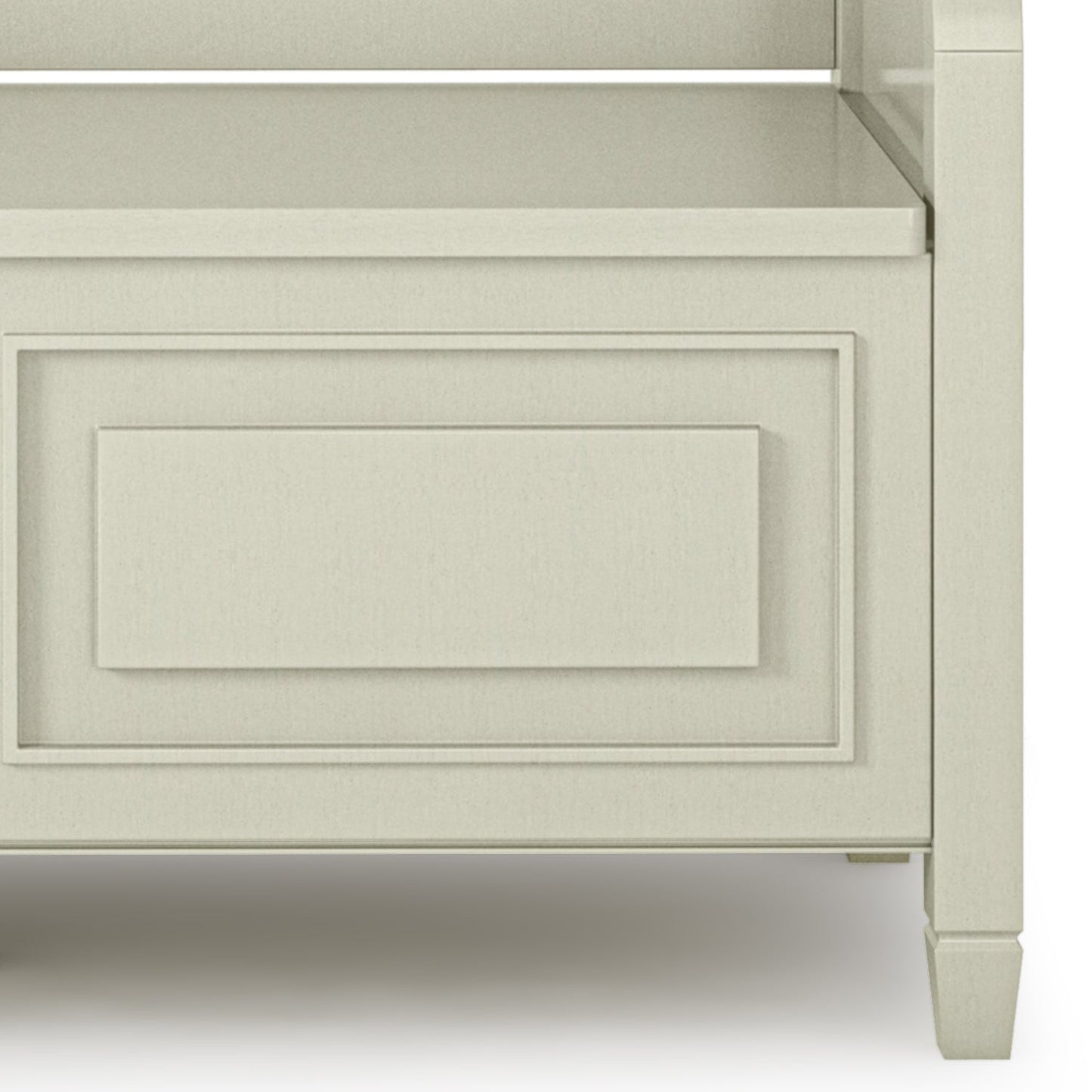 Lucidity Storage Bench with Lift-up Lids and Raised Panels