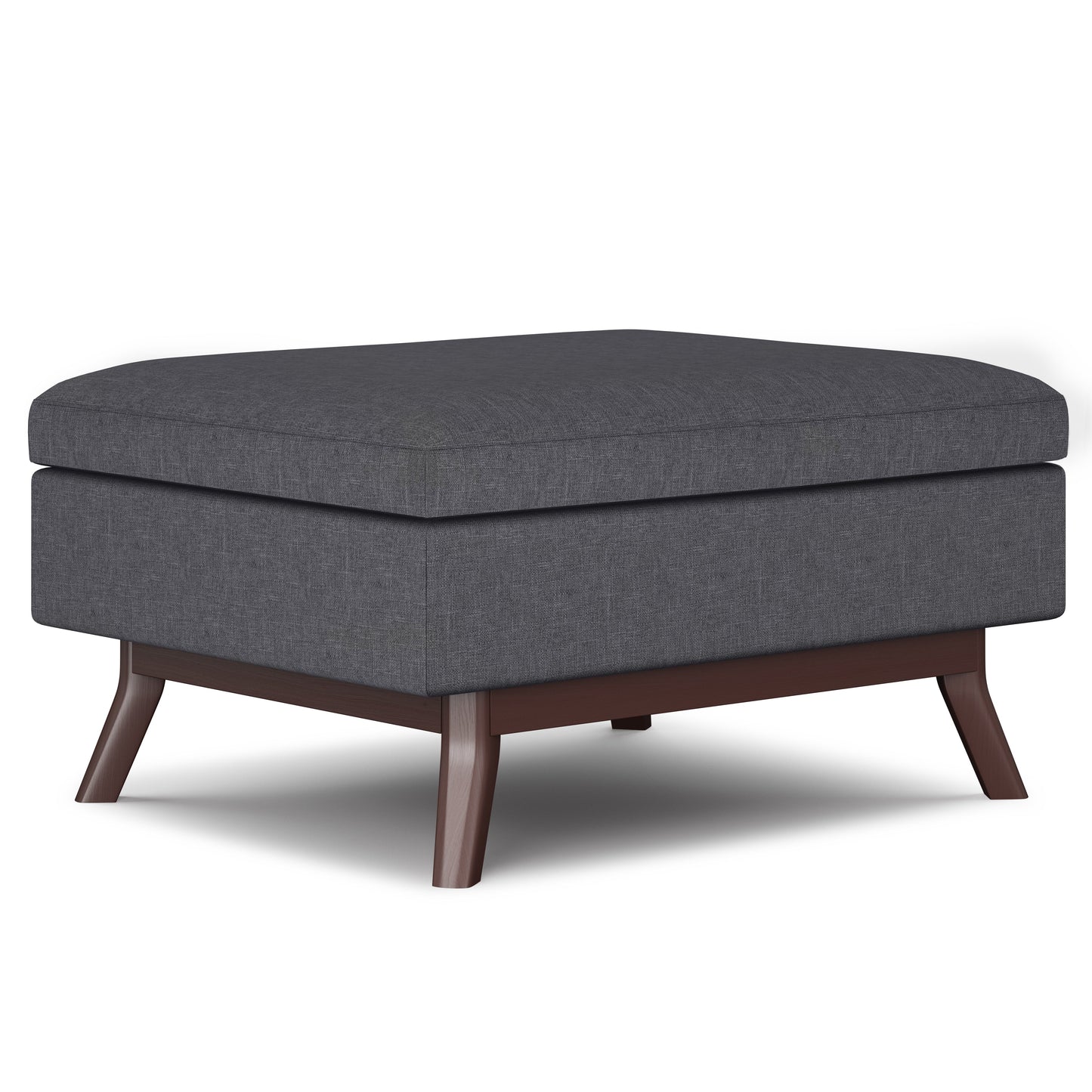 Untamed Upholstered Ottoman with Flip Top Storage and Wood Frame