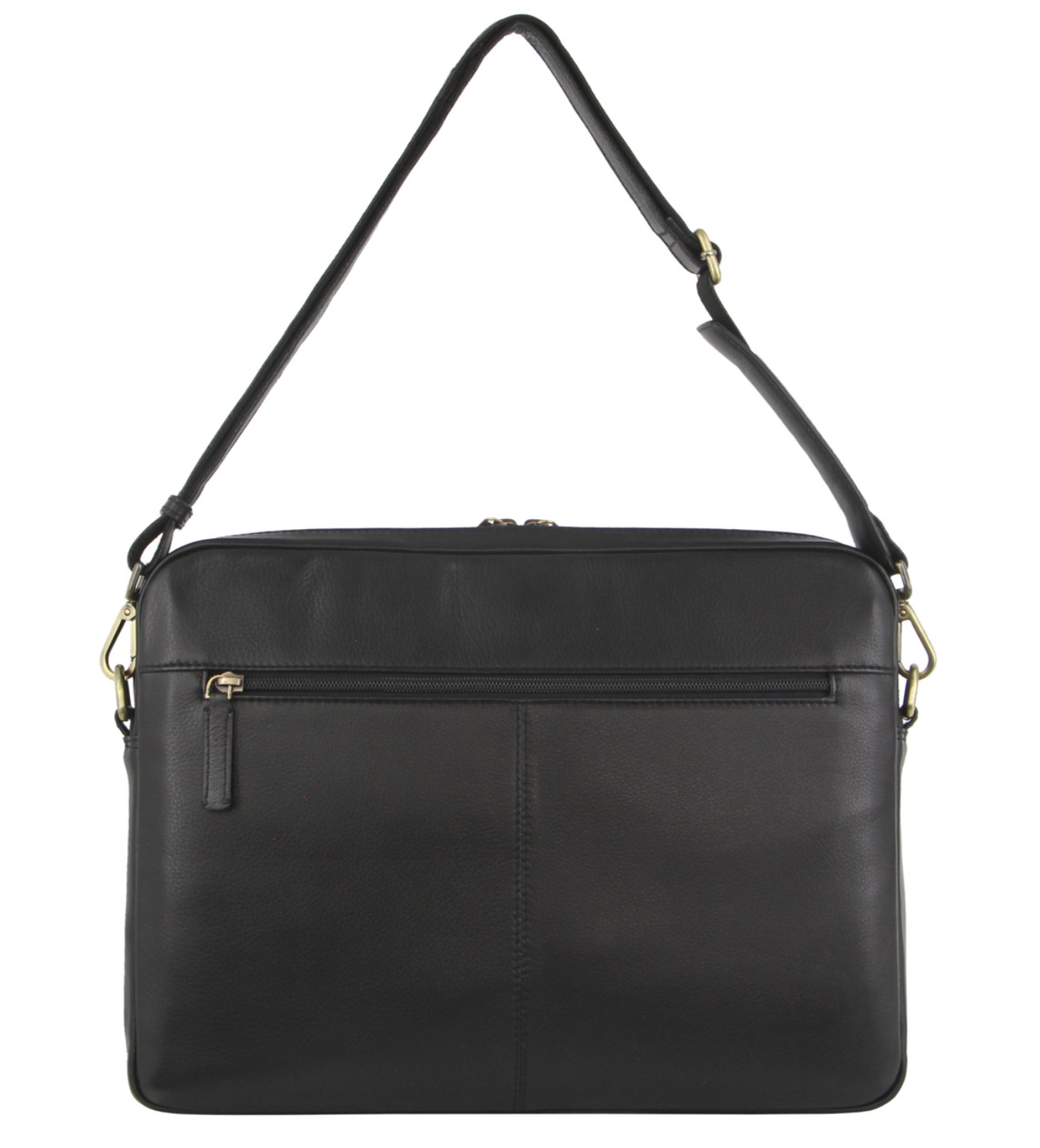 Pierre Cardin Croc-Embossed Leather 15" Laptop Bag (Black)