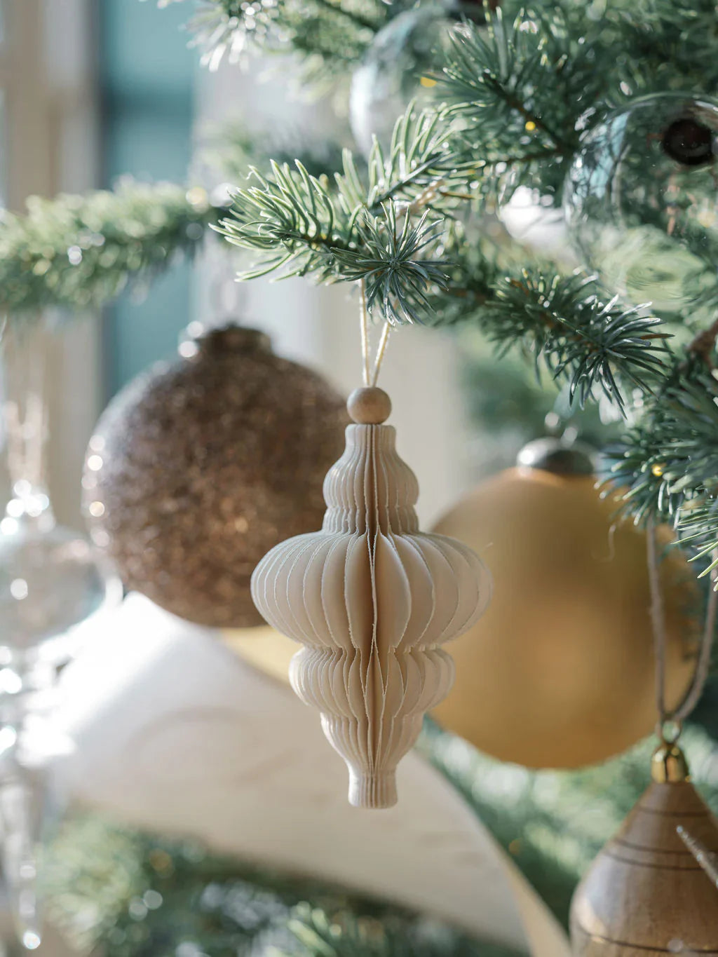 Hand-Cut Paper Ornaments, Set of 4