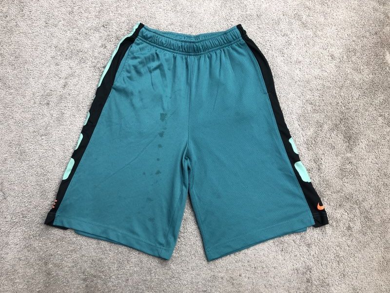 Nike Shorts Mens Large Blue Bermuda Dri Fit Activewear Running Jogging Logo