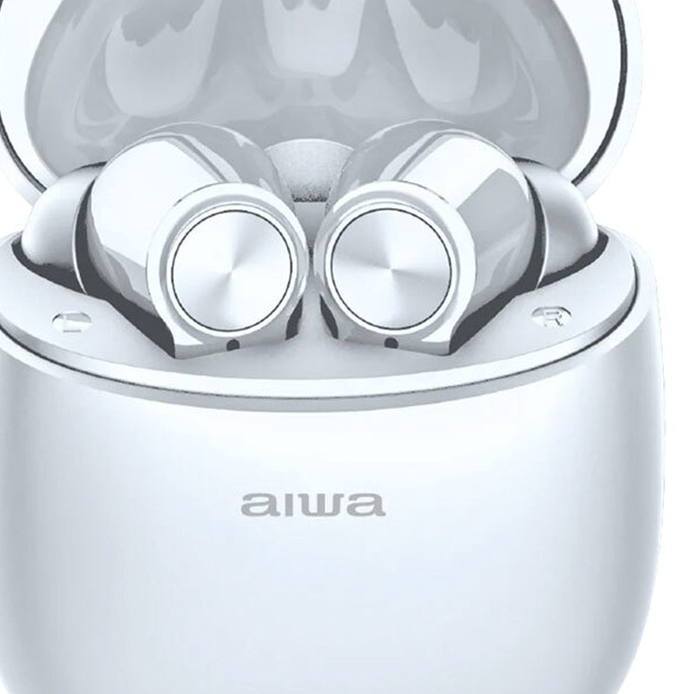 AIWA In-Ear Gelstem Bluetooth Earbuds (White)