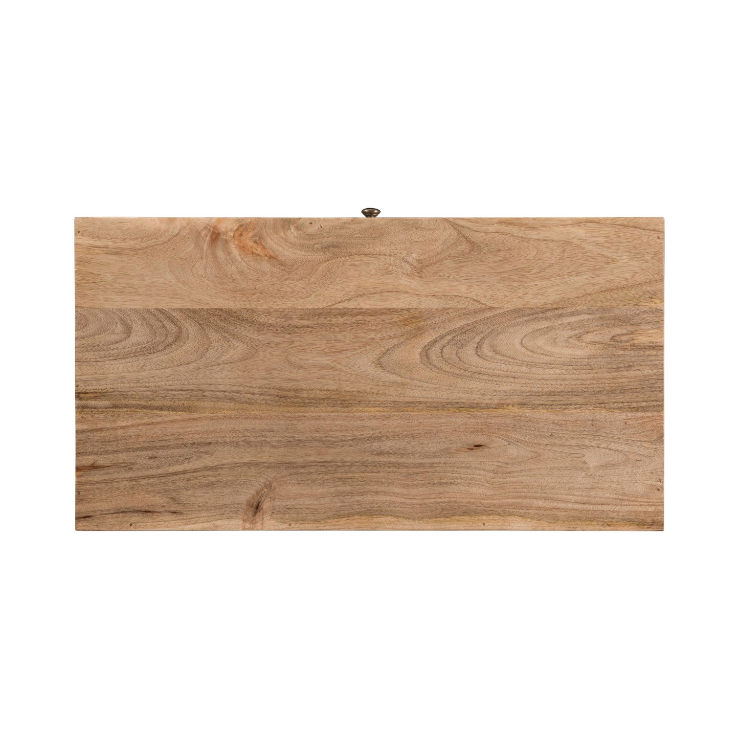 Mango Wood 3-Drawer Chest with 3D Tile Weave Design