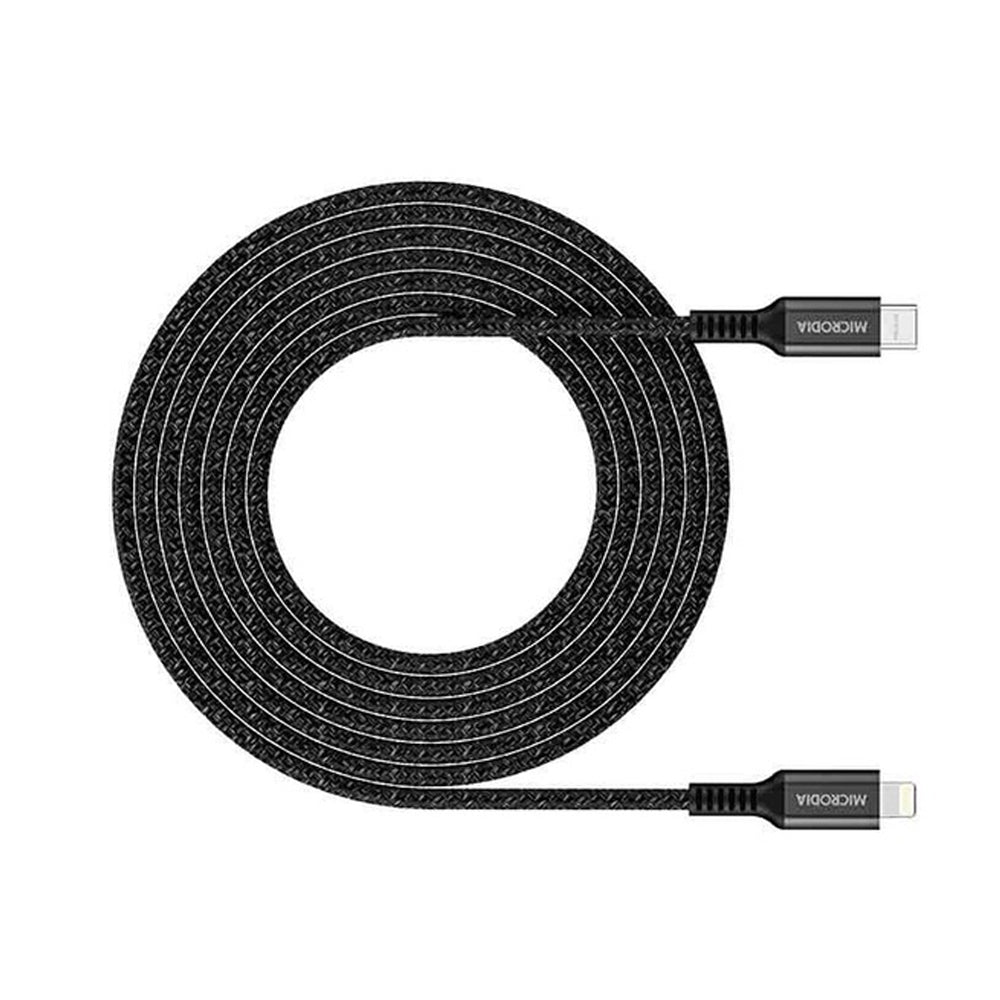 Microdia ExeCable Tweed PD60W USB-C to 8-Pin Cable 1.3m (Charcoal)