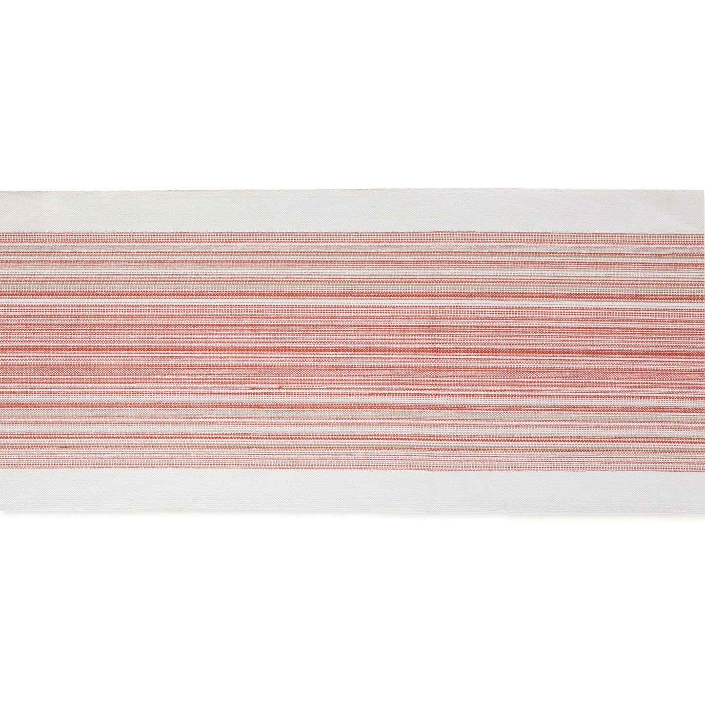 Pimento Striped Fringe Ribbed Table Runner 14X72