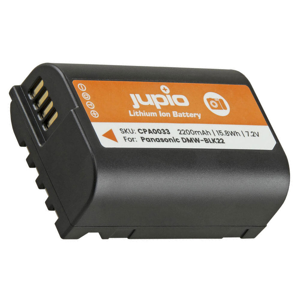 Jupio Li-Ion 7.2V 2200mAh Rechargeable Battery For Panasonic DMW-BLK22 Cam