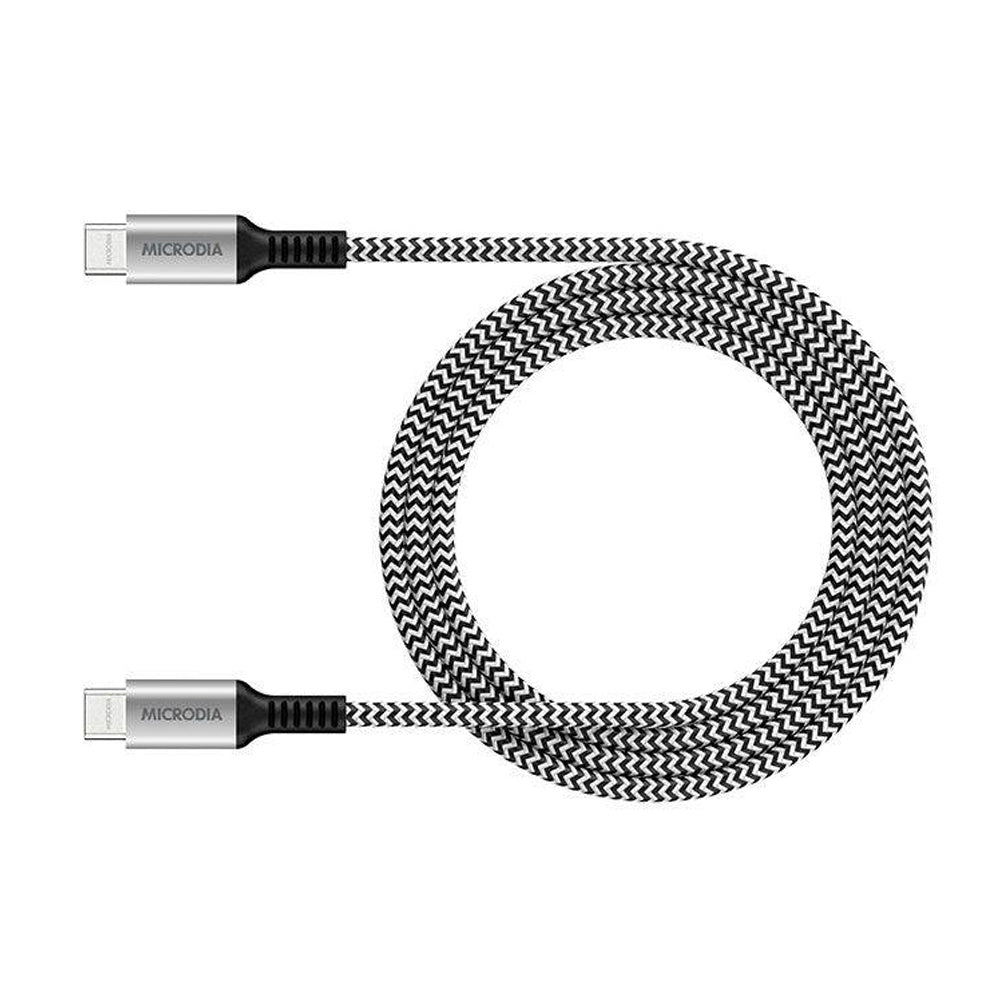 Microdia ExeCable Tweed PD100W USB-C Cable 1.3m (Zebra)