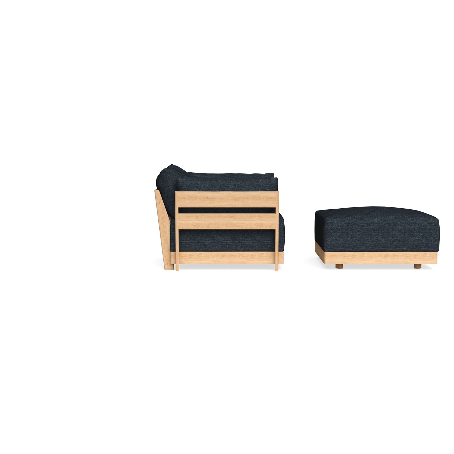 Slipcover Only - Modular Bondi Armchair + Ottoman in Baltic Blue