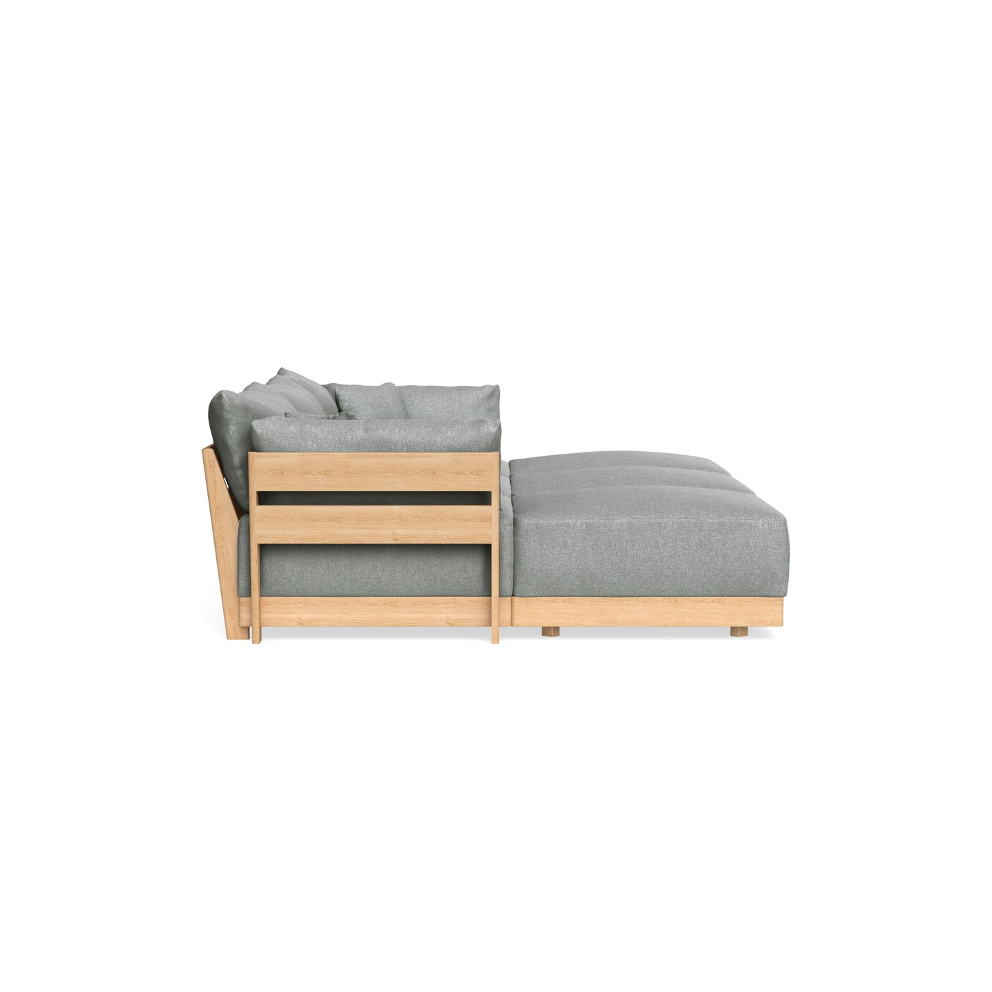Slipcover Only - Modular Bondi 3-Seater Daybed Sofa Sectional in Storm Gray