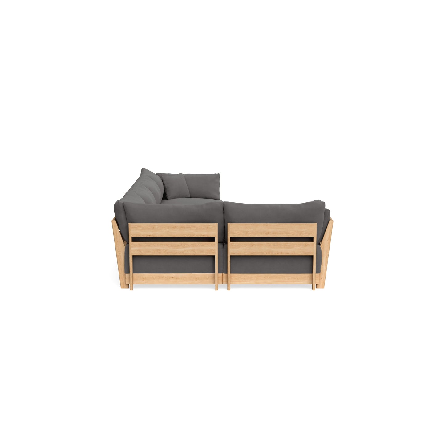 Slipcover Only - Modular Bondi 5-Seater L-Sectional in Burnt Ember