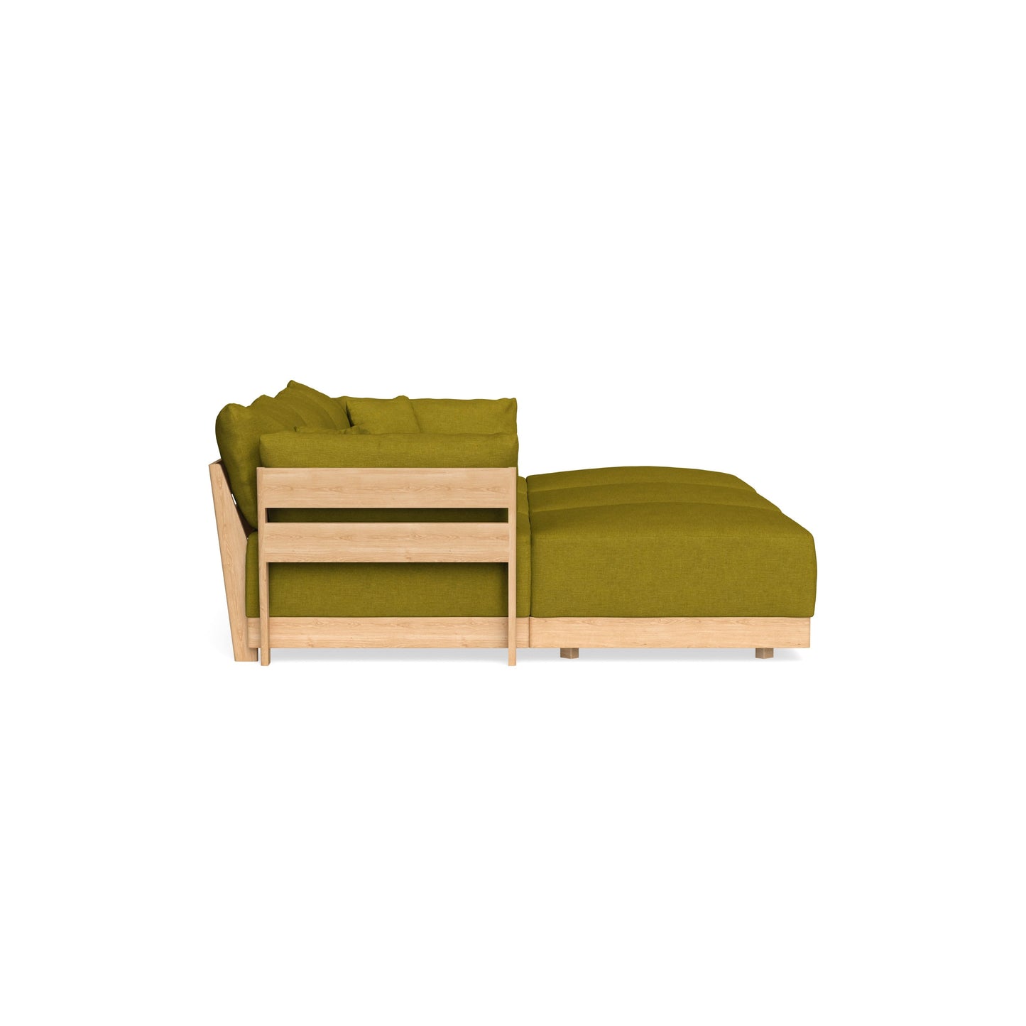 Slipcover Only - Modular Bondi 3-Seater Daybed Sofa Sectional in Olive Green
