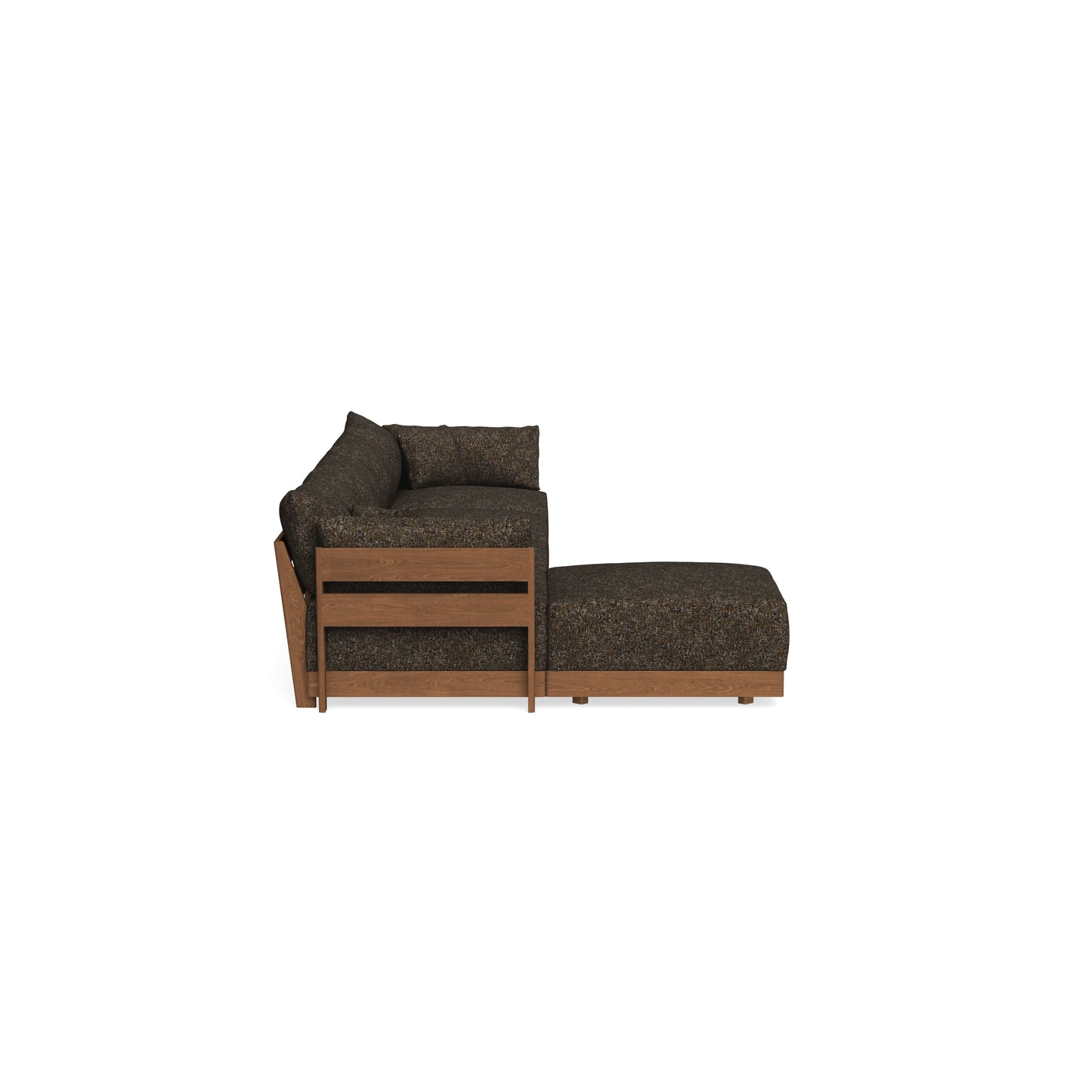 Modular Bondi Espresso 4-Seater Sectional in Phantom | Classic Blend