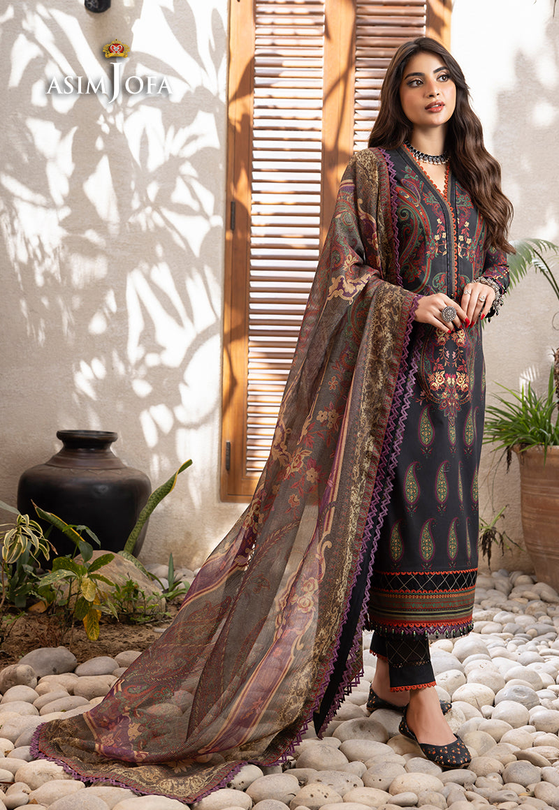 AJRW-27 PRINTED PREMIUM WINTER COTTON 3 PCS