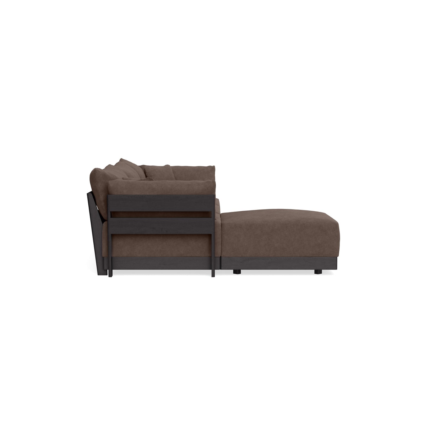 Modular Bondi Black 3-Seater Sectional in Chocolate | Classic Blend