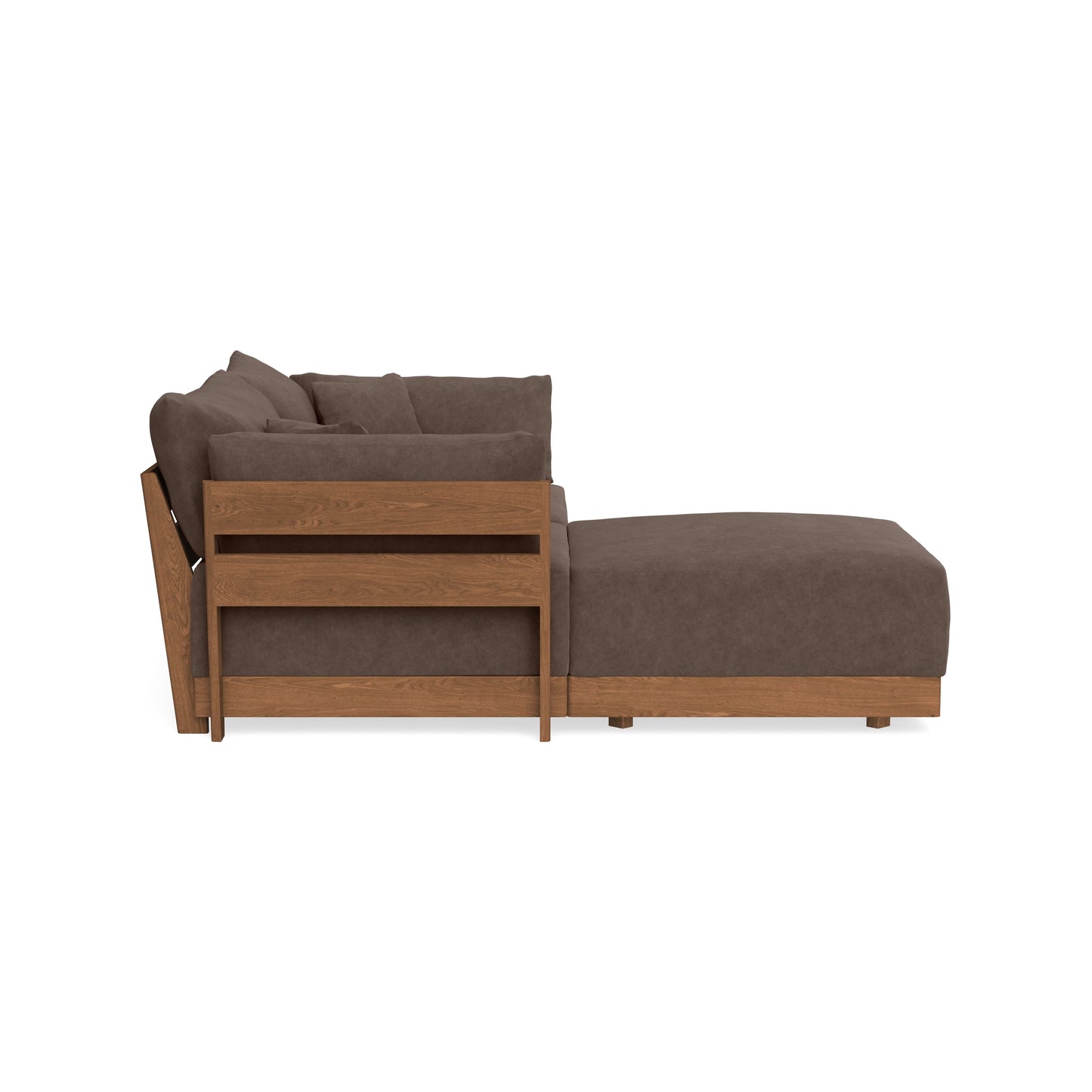 Modular Bondi Espresso 2-Seater Sectional in Chocolate | Classic Blend