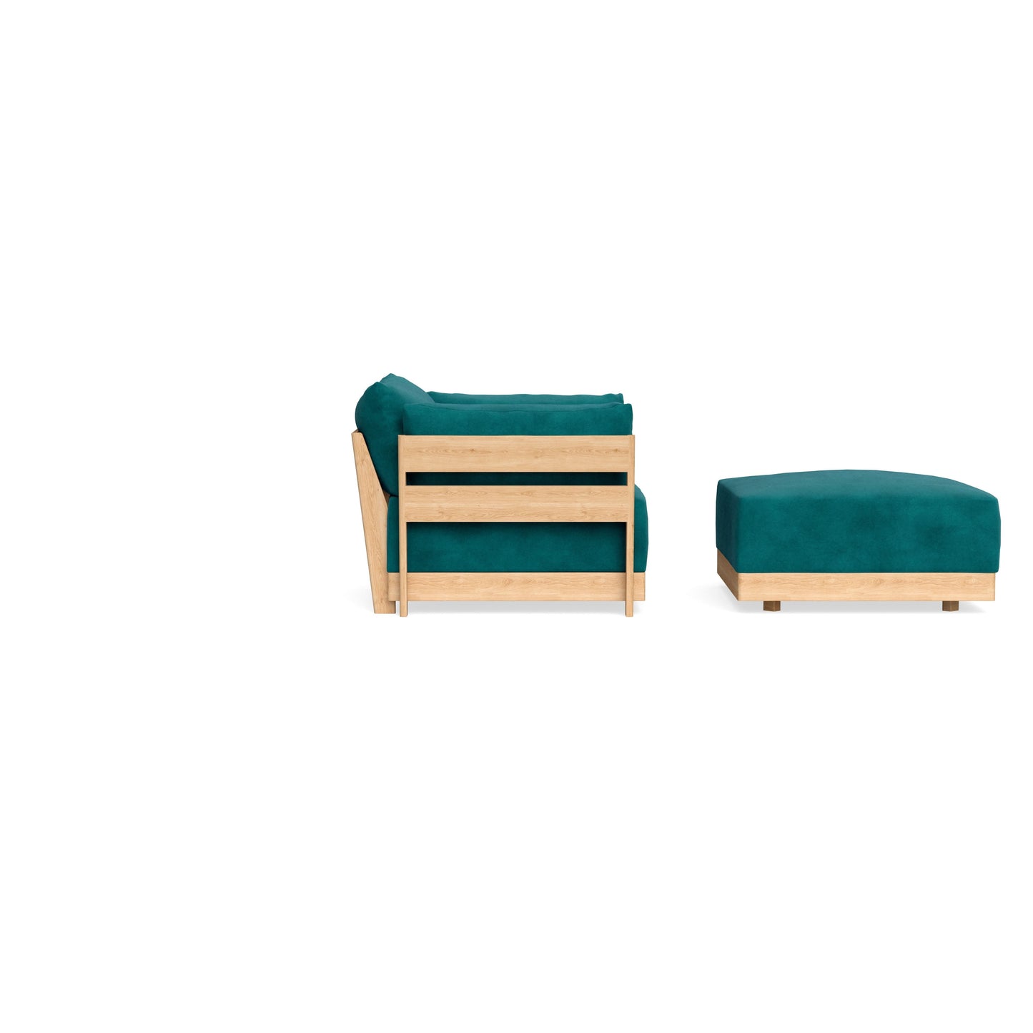 Slipcover Only - Modular Bondi Armchair + Ottoman in Peacock
