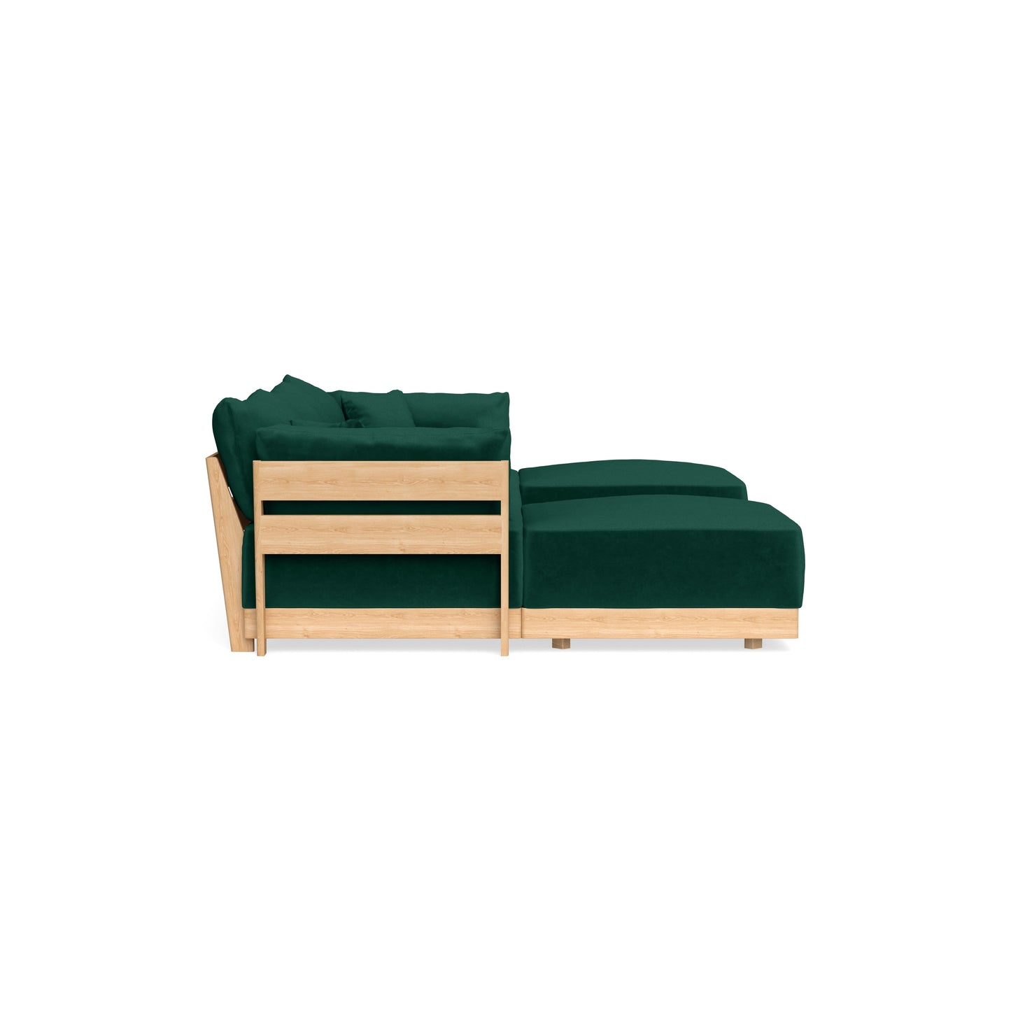Slipcover Only - Modular Bondi 3-Seater U-Sectional in Evergreen