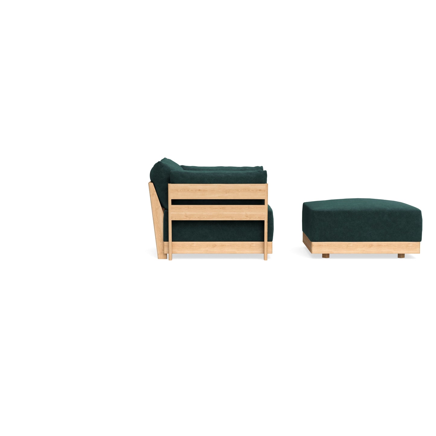 Slipcover Only - Modular Bondi Armchair + Ottoman in Harbor Blue