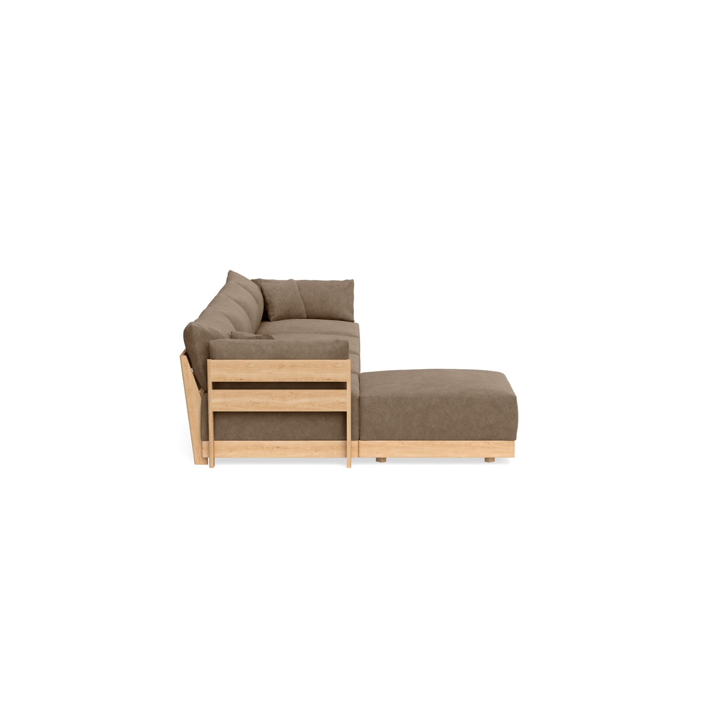 Slipcover Only - Modular Bondi 4-Seater Sectional in Coffee