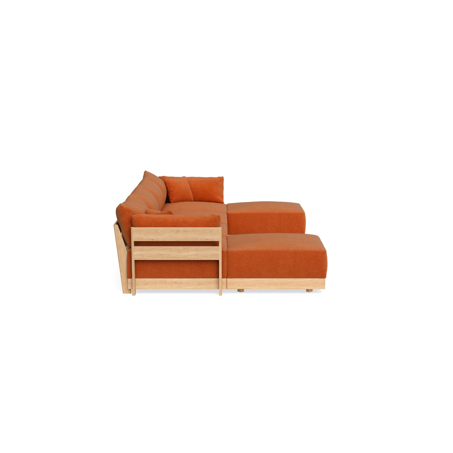 Slipcover Only - Modular Bondi 4-Seater U-Sectional in Terracotta
