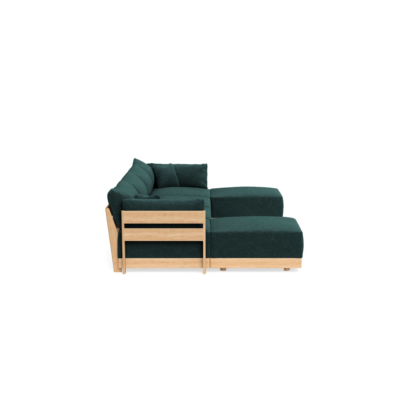 Slipcover Only - Modular Bondi 4-Seater U-Sectional in Harbor Blue