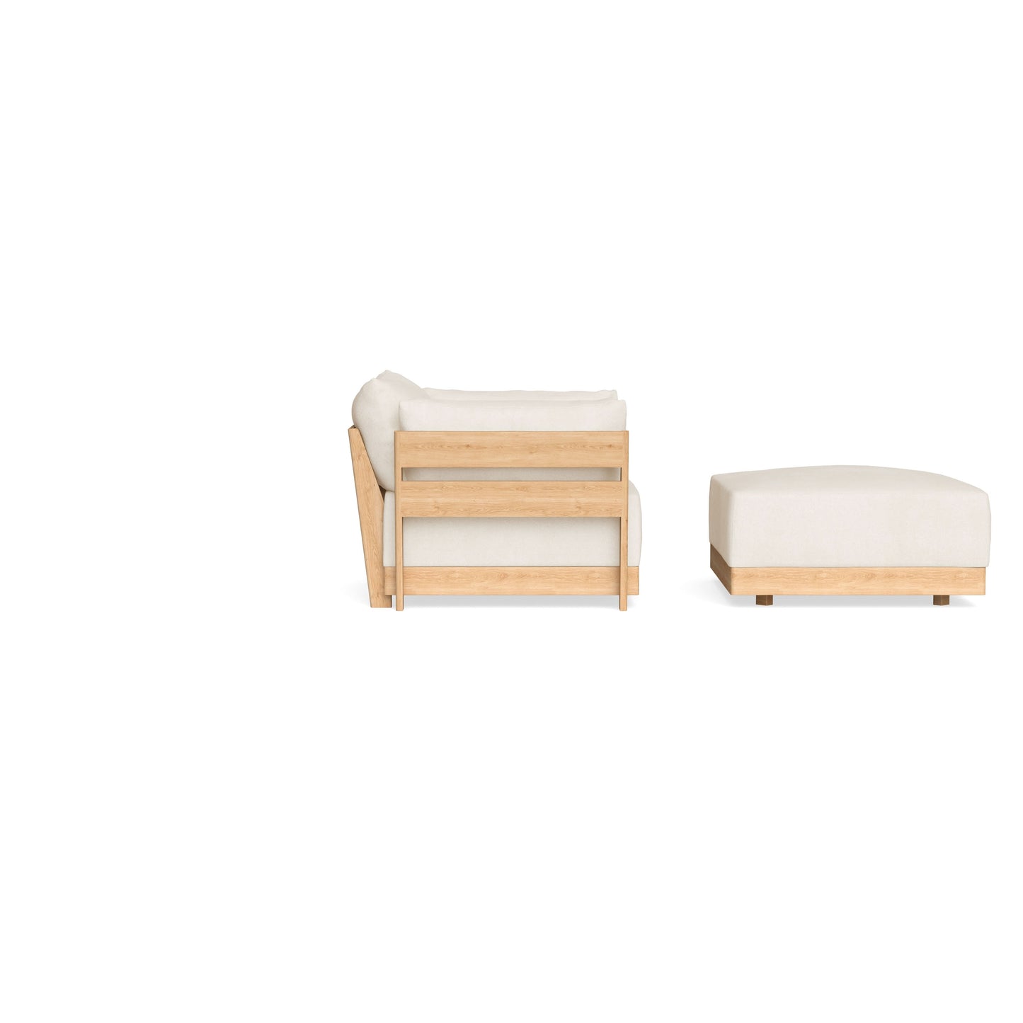 Slipcover Only - Modular Bondi Armchair + Ottoman in Powder
