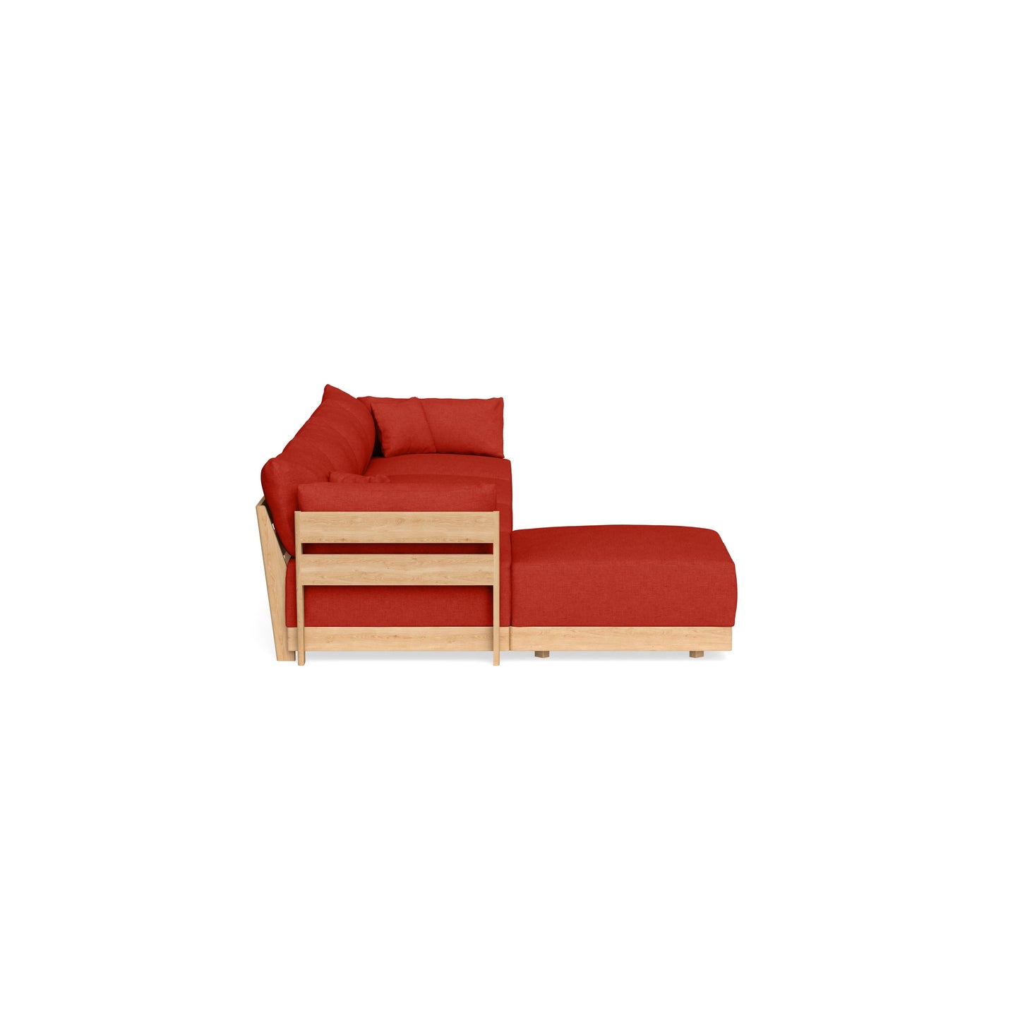 Slipcover Only - Modular Bondi 4-Seater Sectional in Cayenne
