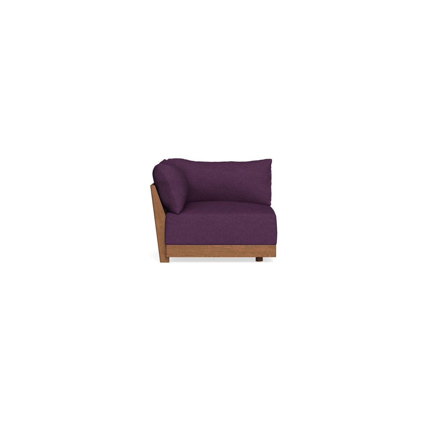Modular Bondi Espresso Corner Chair in Aubergine | Memory Foam Blend