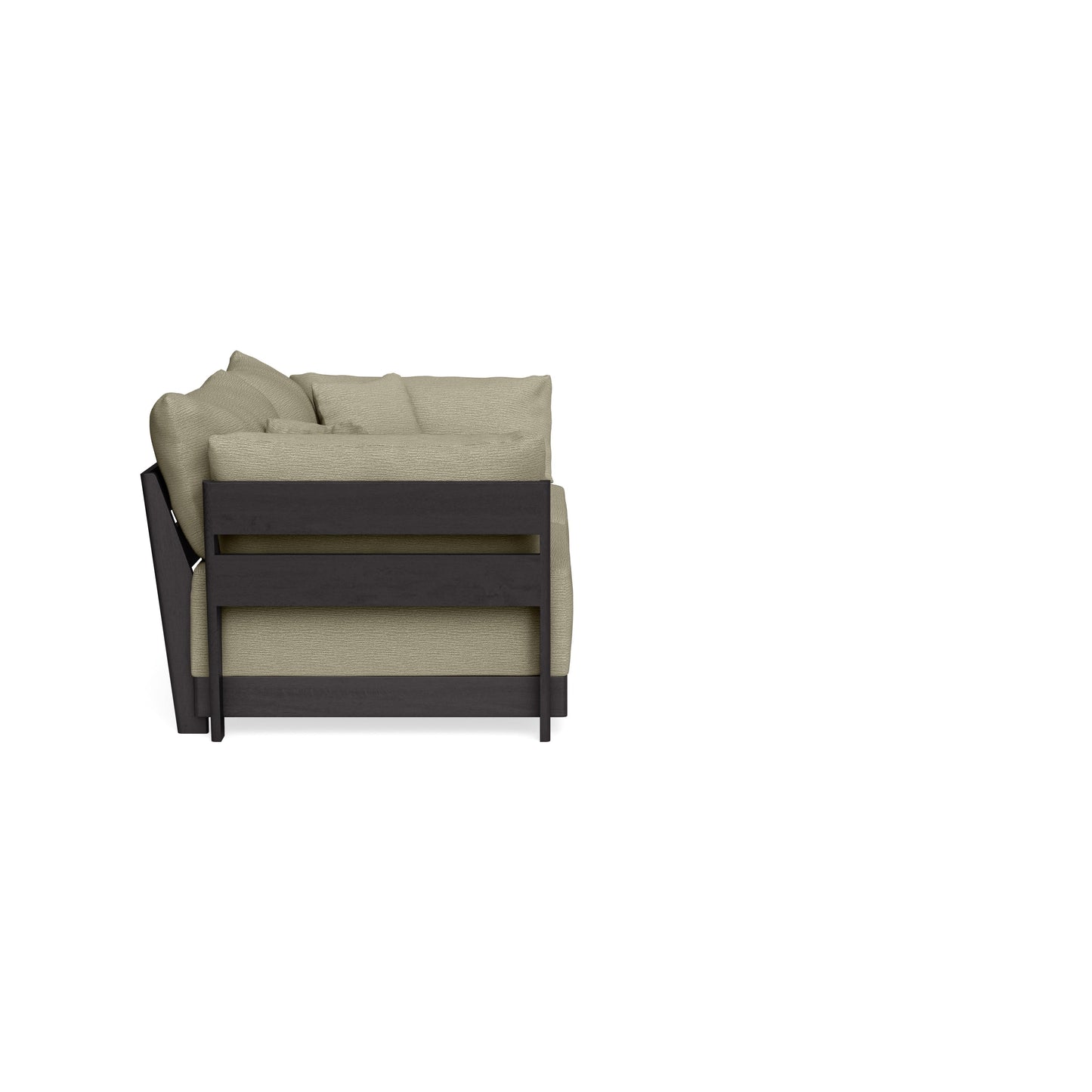 Modular Bondi Black 2-Seater Sofa in Cappuccino | Classic Blend