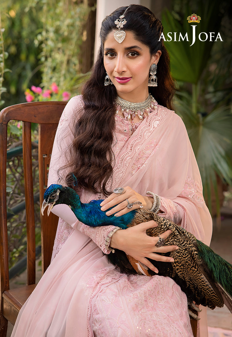 AJSW-14 EMBROIDERED LAWN SILK 3 PCS