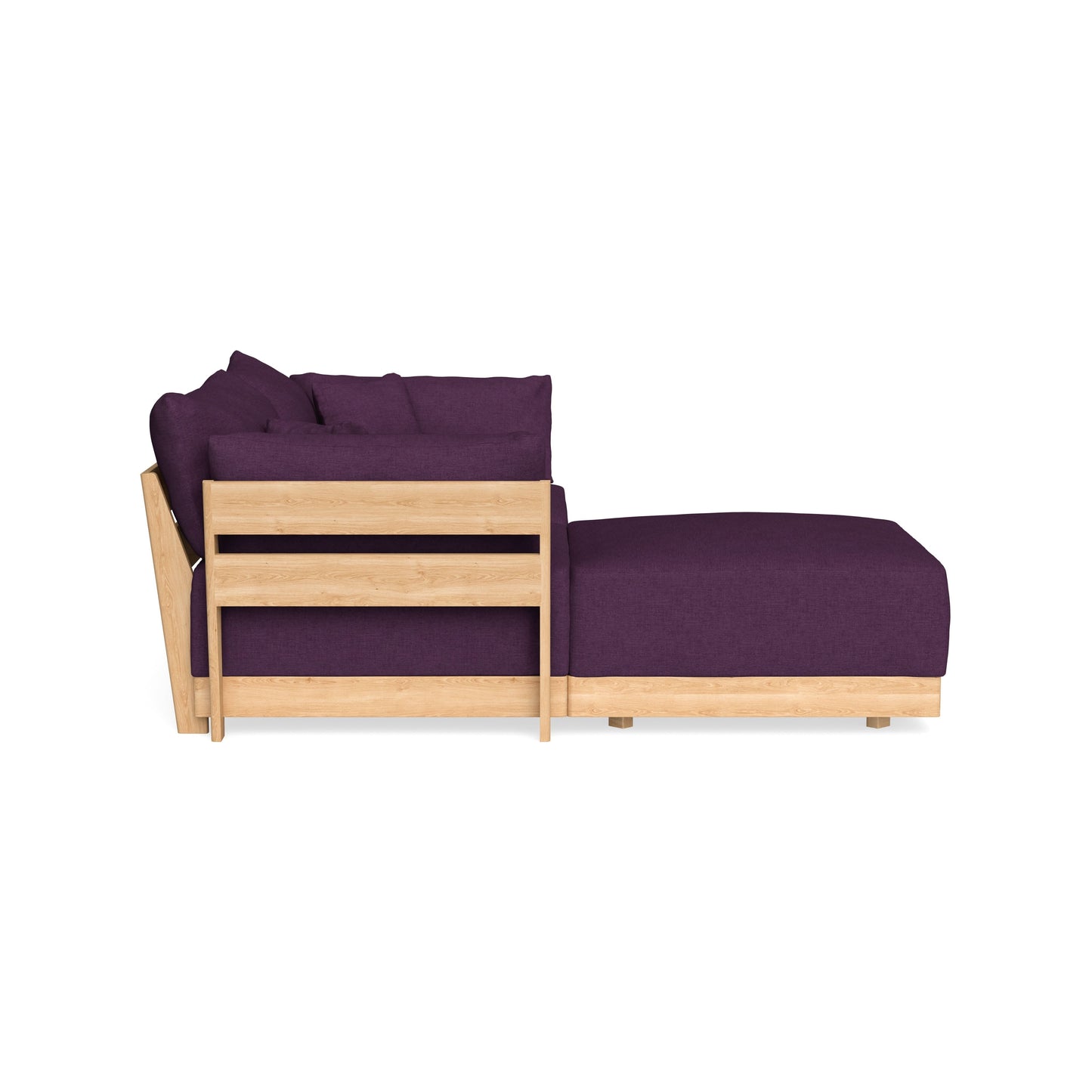 Slipcover Only - Modular Bondi 2-Seater Sectional in Aubergine