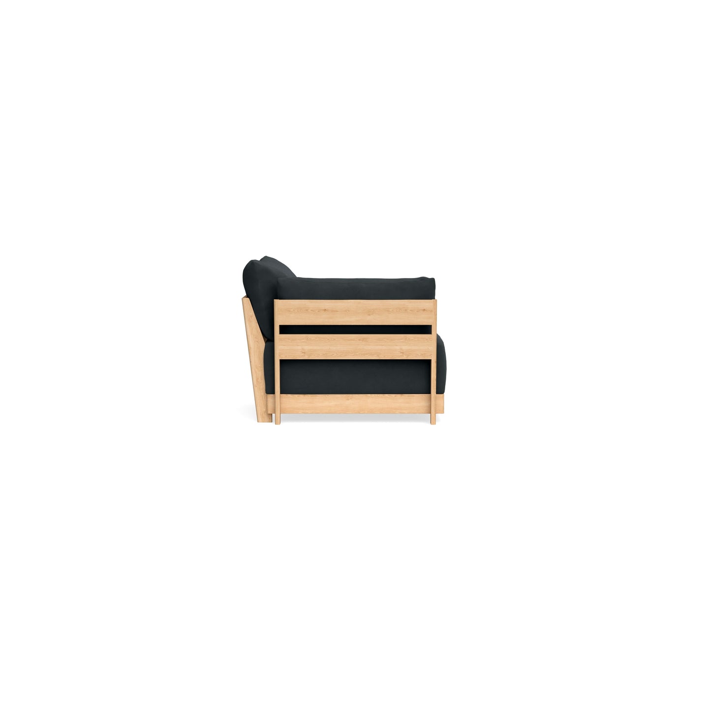 Slipcover Only - Modular Bondi End Chair in Obsidian