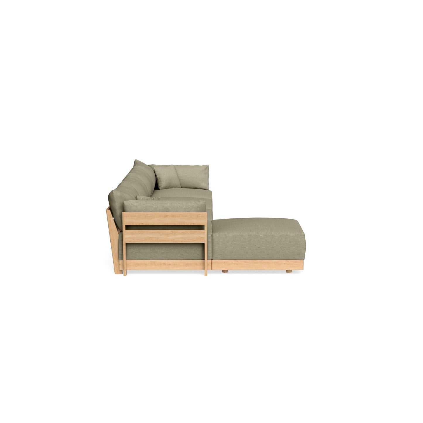 Modular Bondi Latte 4-Seater Sectional in Cappuccino | Classic Blend