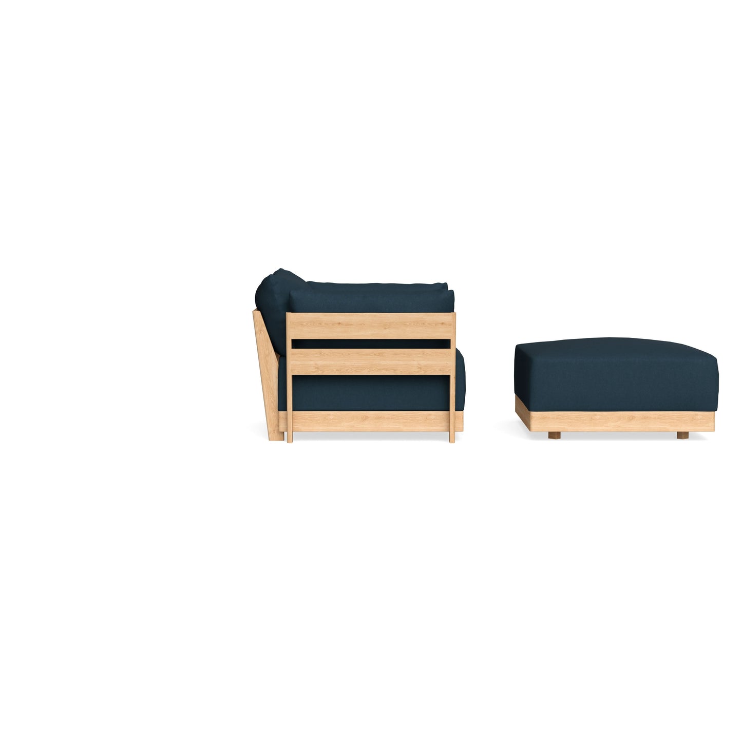 Slipcover Only - Modular Bondi Armchair + Ottoman in Navy Blue